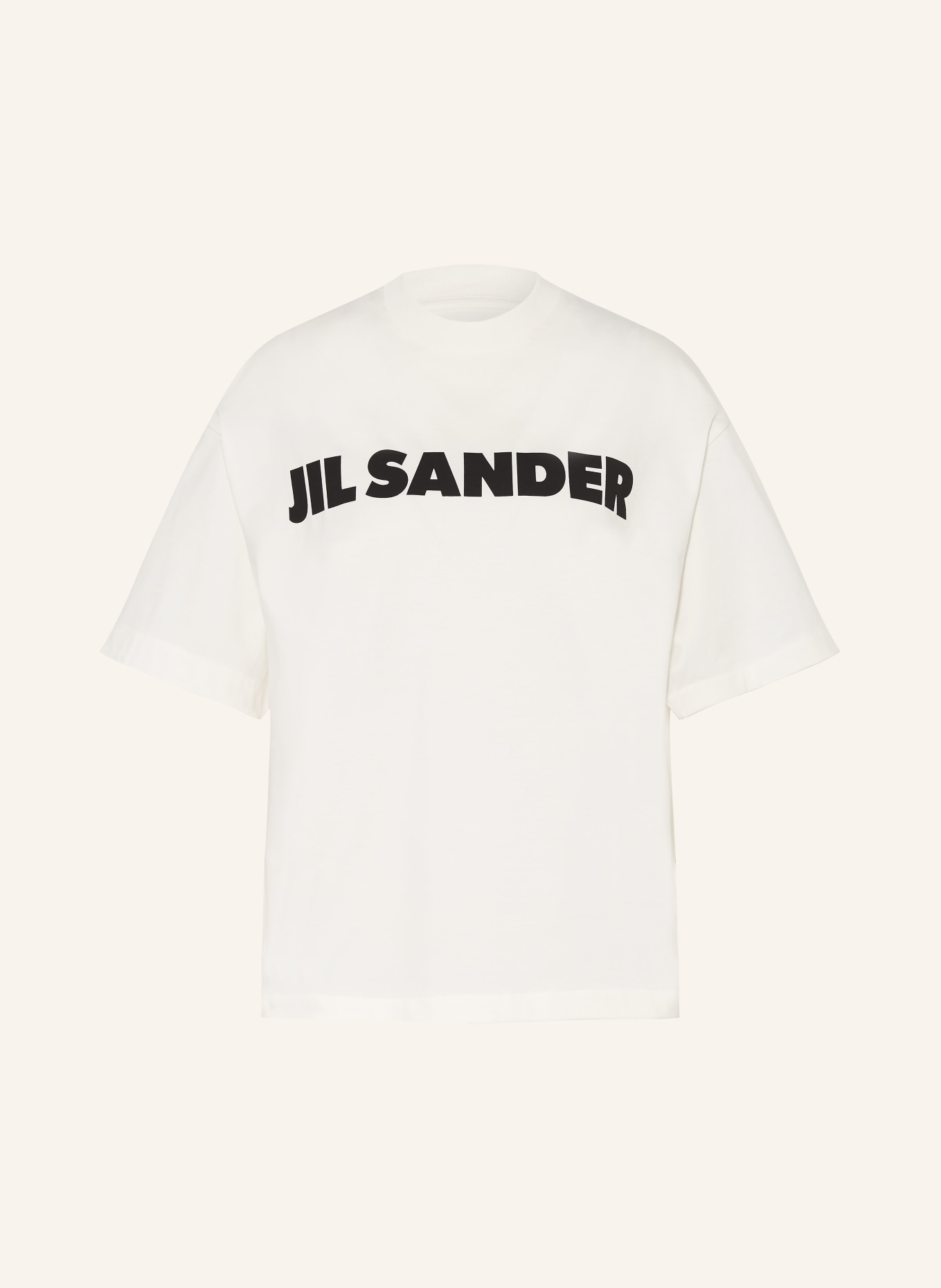 JIL SANDER T-shirt: ECRU / BLACK