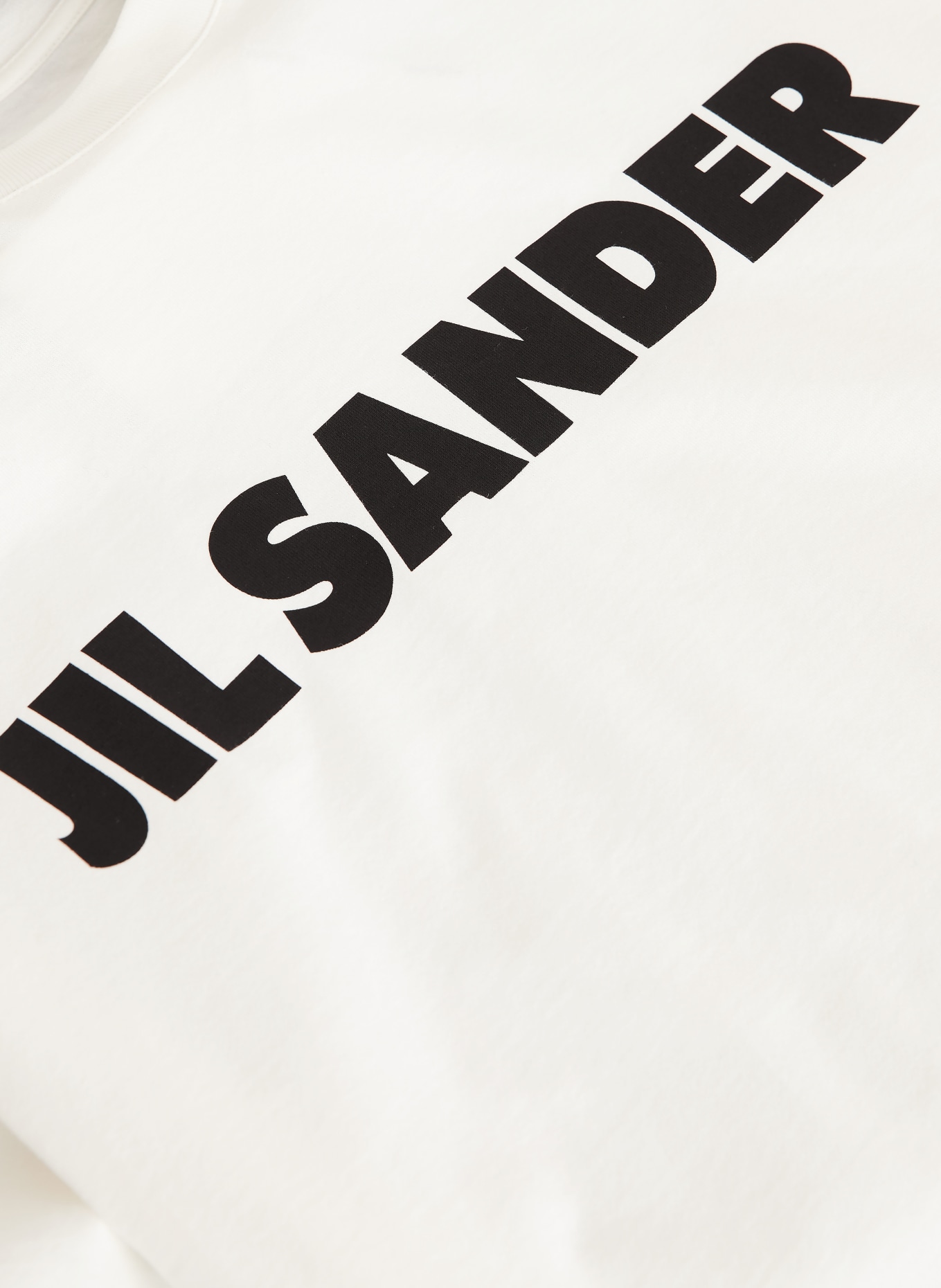 JIL SANDER T-shirt: ECRU / BLACK