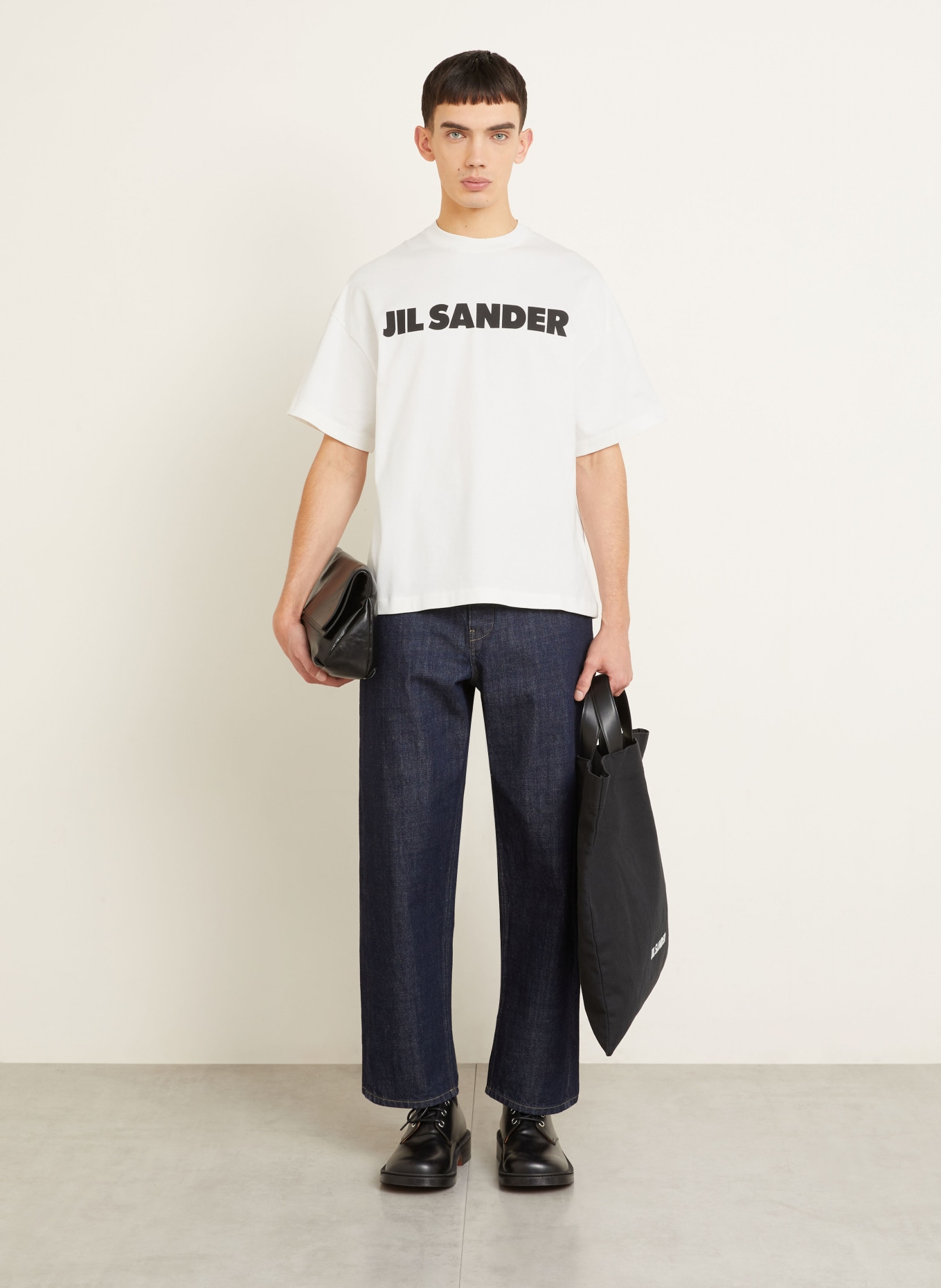 JIL SANDER T-shirt: WHITE / BLACK