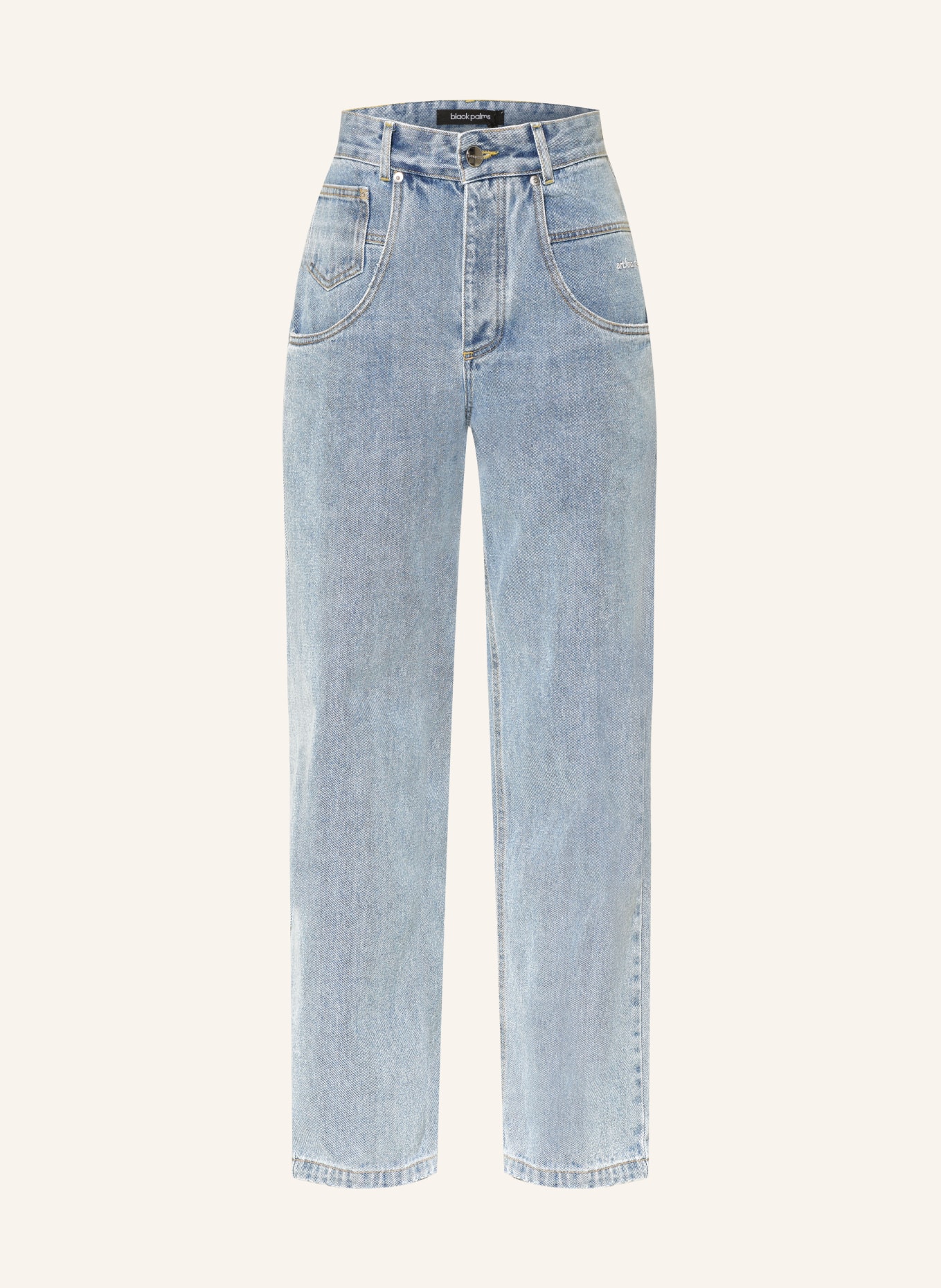 black palms Wide Leg Jeans JEANY 2502: WASHED BLUE WASHED BLUE
