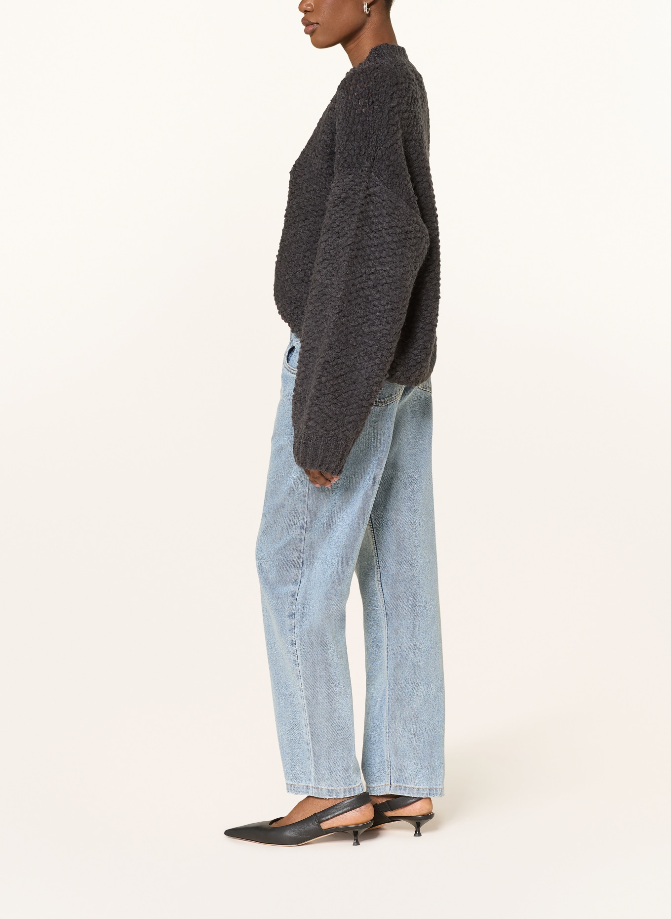 black palms Wide Leg Jeans JEANY 2502: WASHED BLUE WASHED BLUE