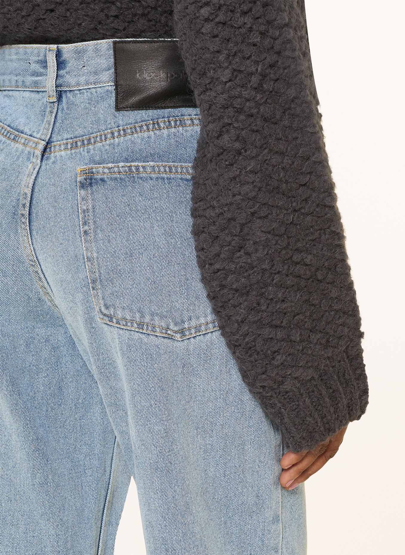 black palms Wide Leg Jeans JEANY 2502: WASHED BLUE WASHED BLUE