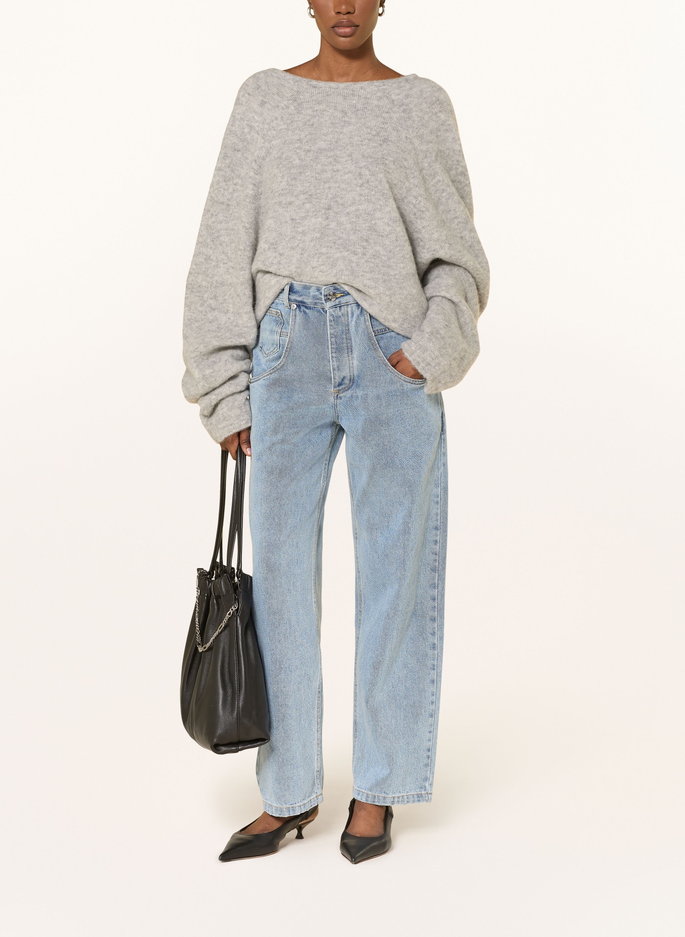 black palms Pullover YUNA: GRAU