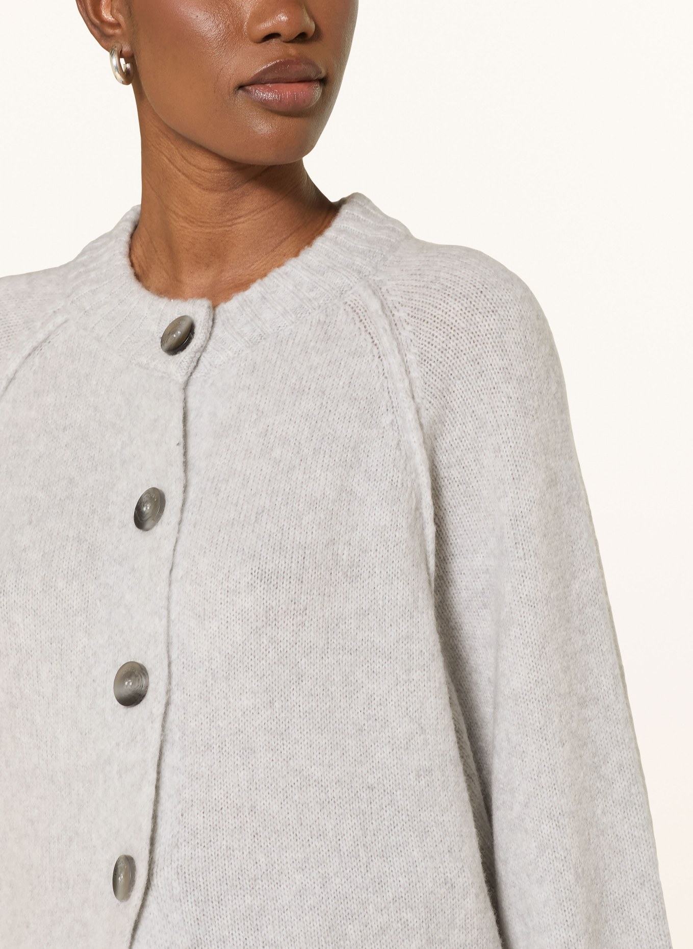 black palms MAEXIN cardigan: LIGHT GRAY