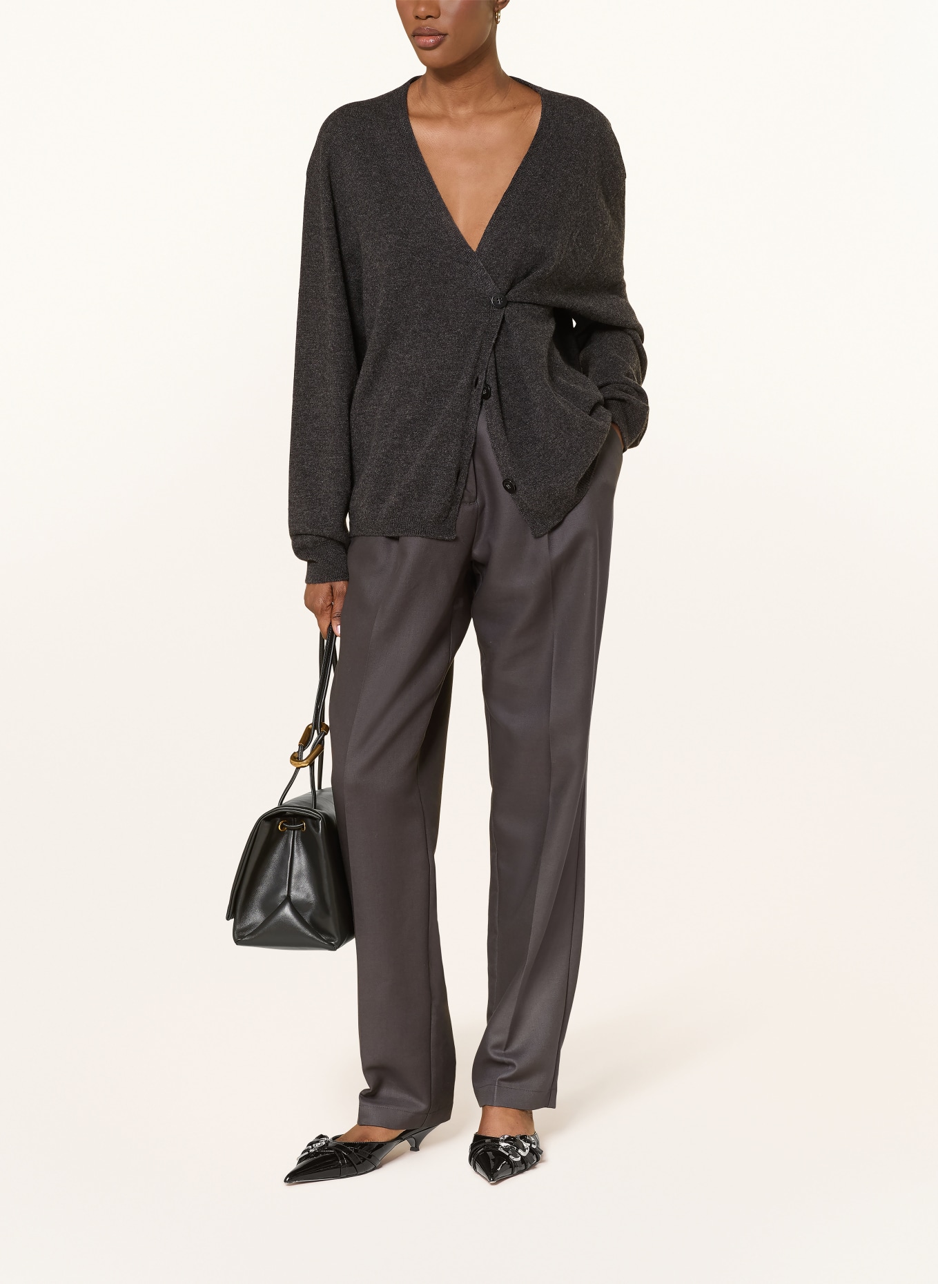 black palms Svetr CASHI: TMAVĚ ŠEDÁ