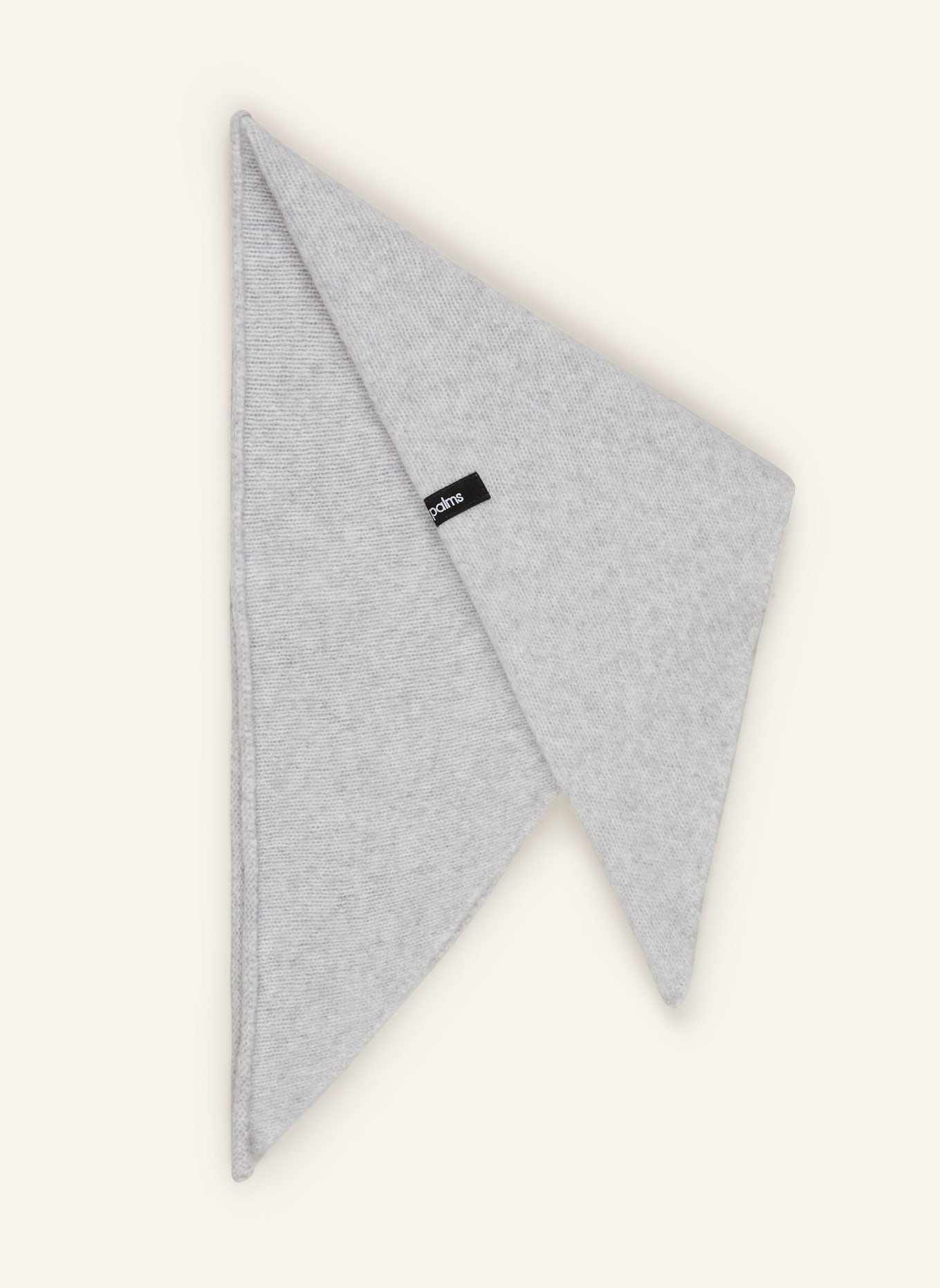 black palms trójkątna chusta: JASNOCZARY