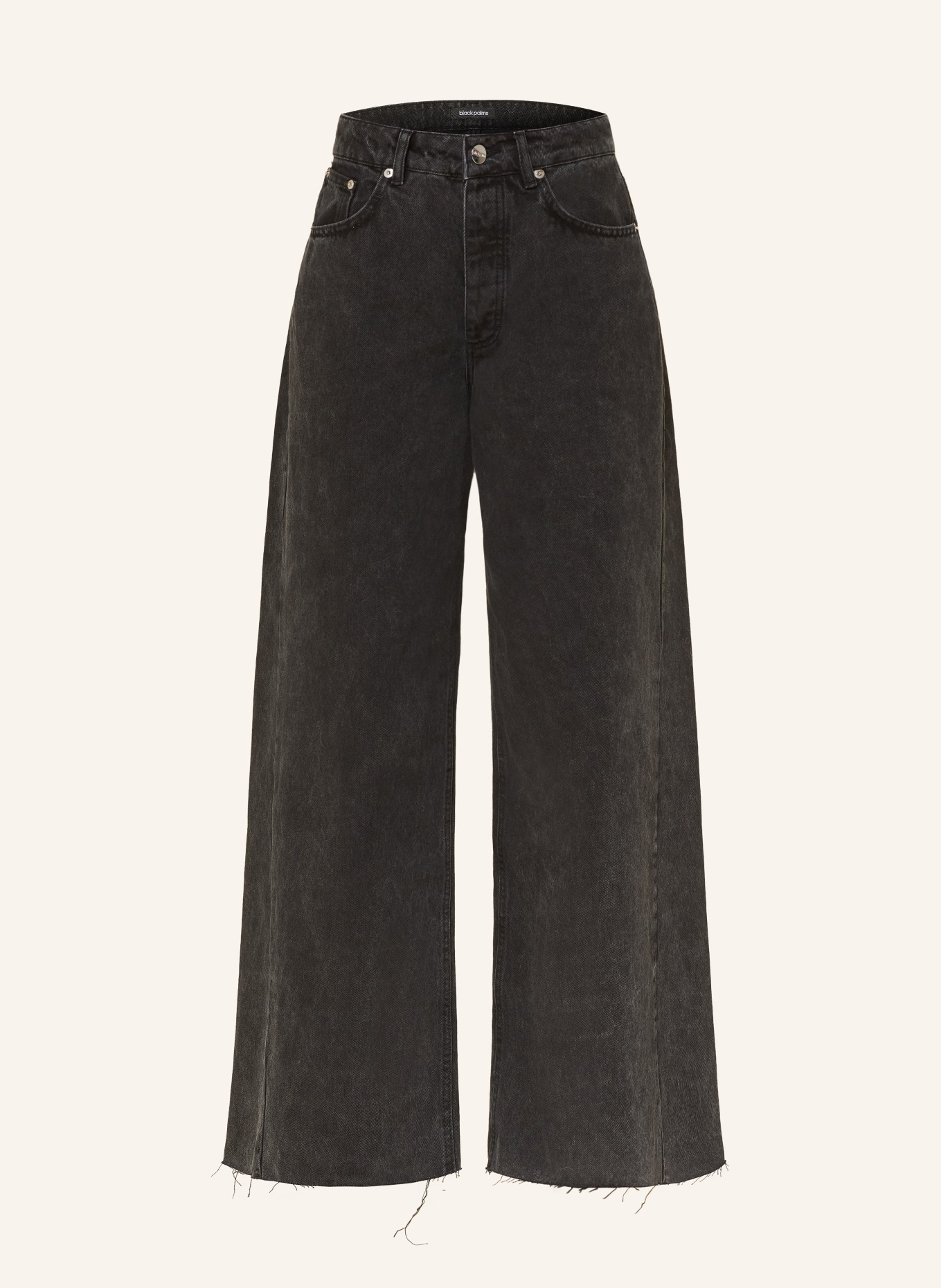 black palms Wide Leg Jeans JEANY 2501: FADED BLACK FADED BLACK