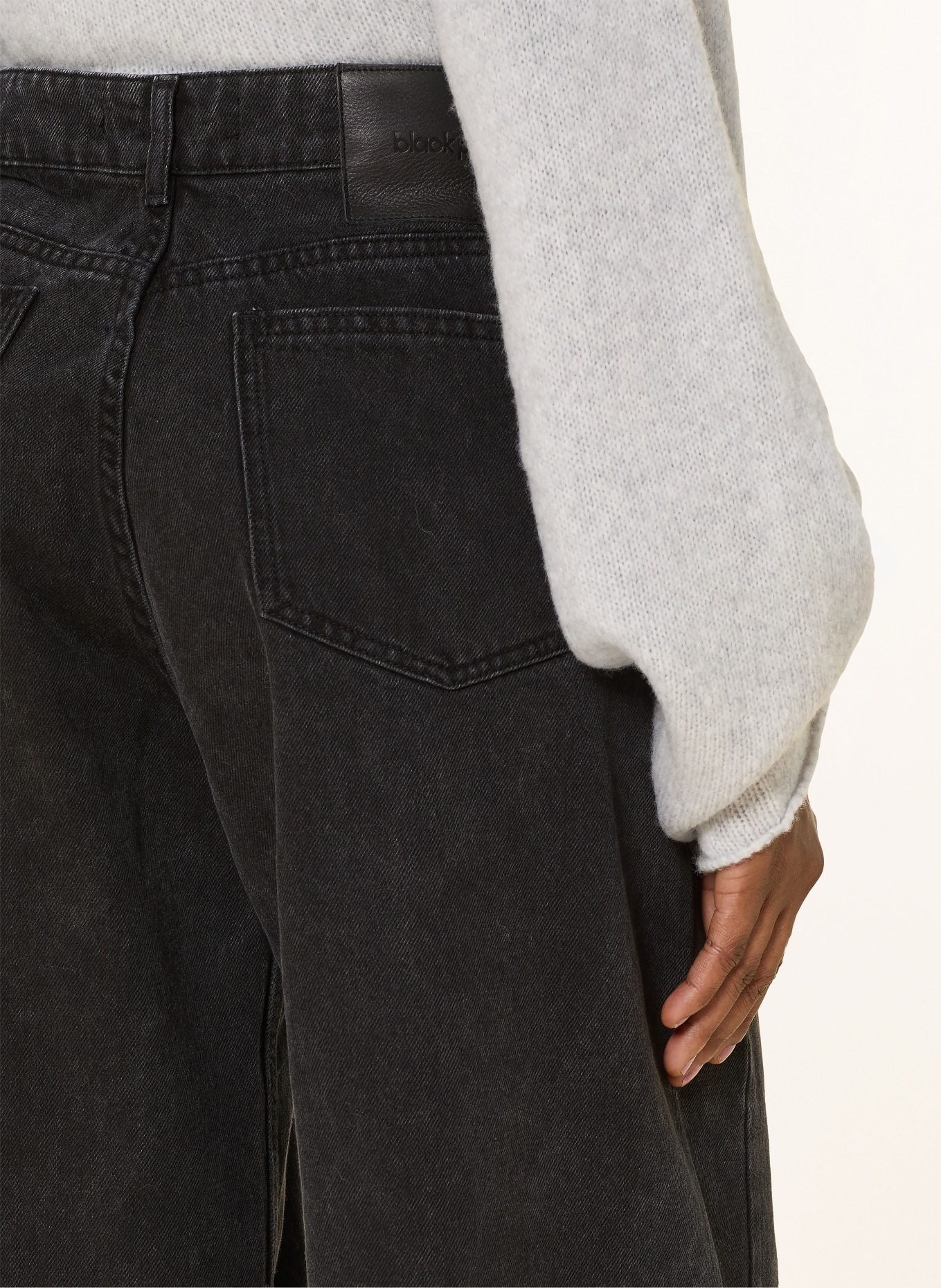 black palms Wide Leg Jeans JEANY 2501: FADED BLACK FADED BLACK