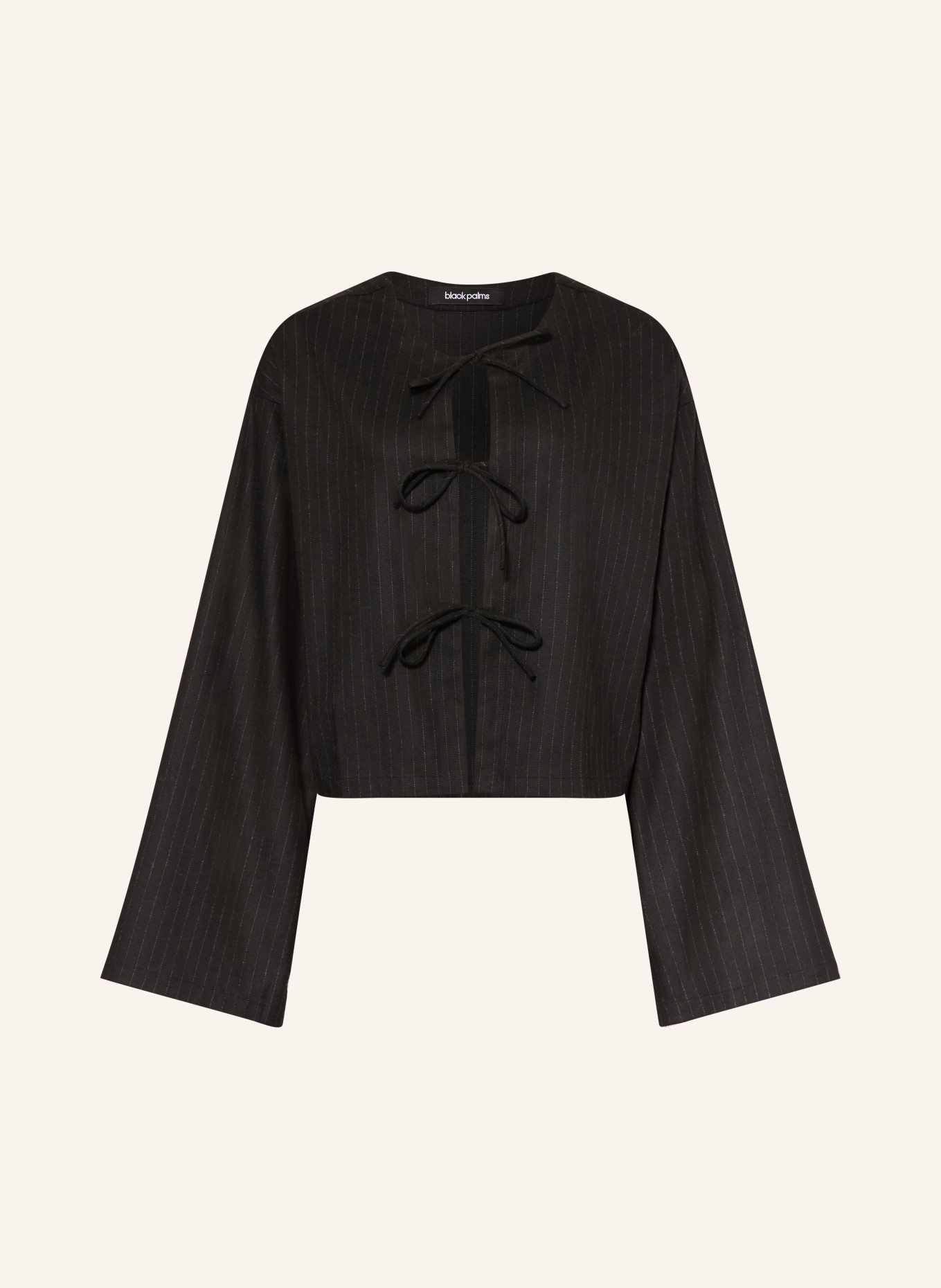 black palms Bluse BENJA: SCHWARZ / WEISS