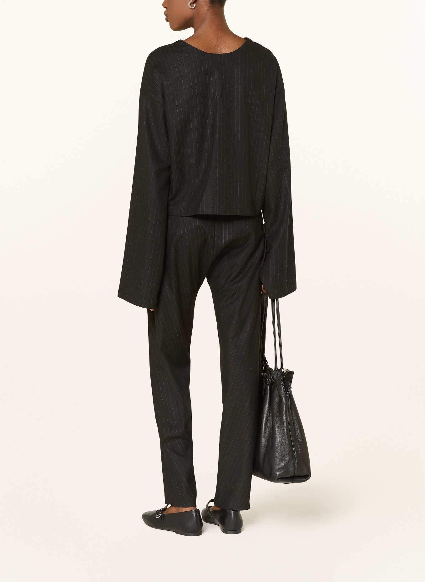 black palms Bluse BENJA: SCHWARZ / WEISS