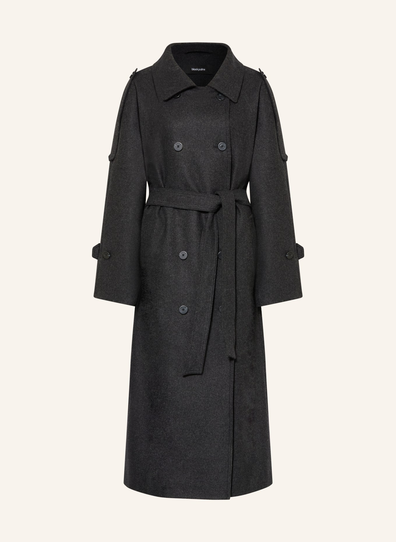 black palms Płaszcz CADY: CZIEMNOSZARY