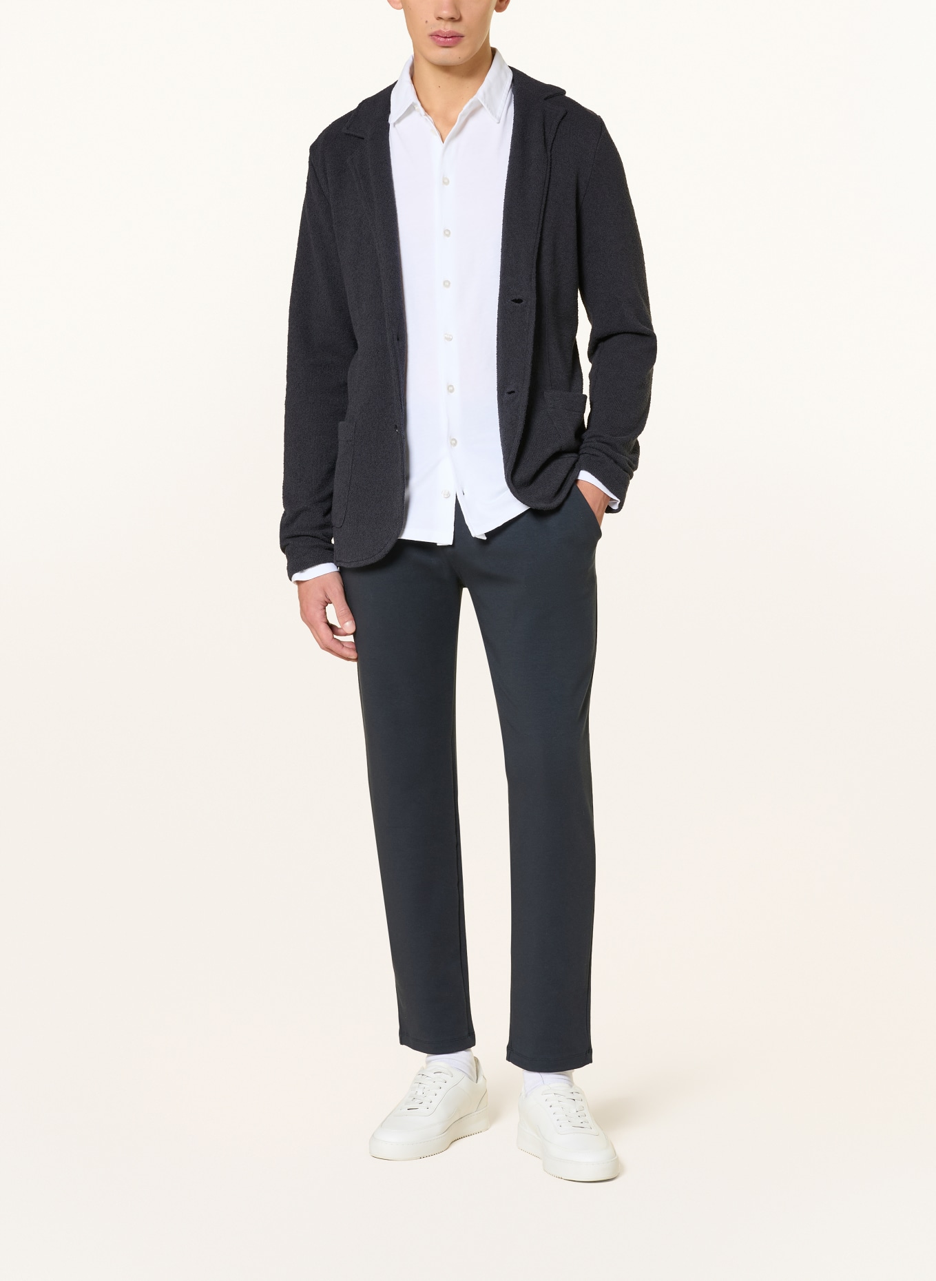 Juvia Stricksakko RAY Slim Fit: DUNKELBLAU