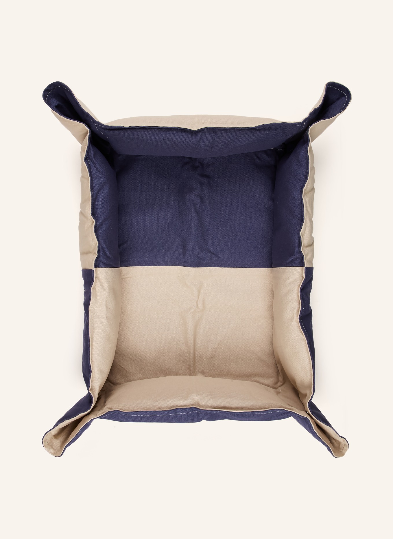 stoov Hundebett NOOK XL S3: BLAU / BEIGE