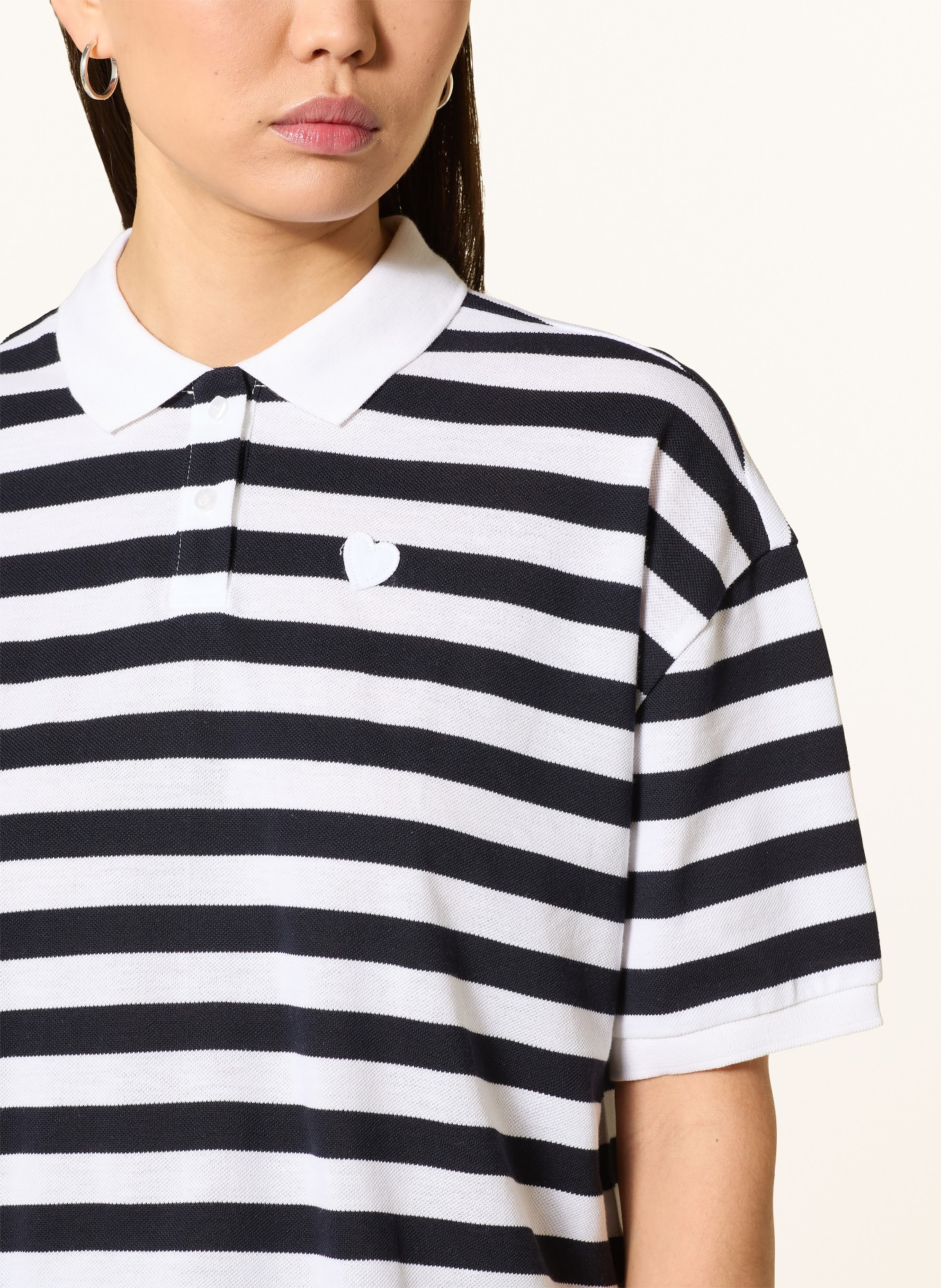 darling harbour Piqué polokošile: WHITE / NAVY