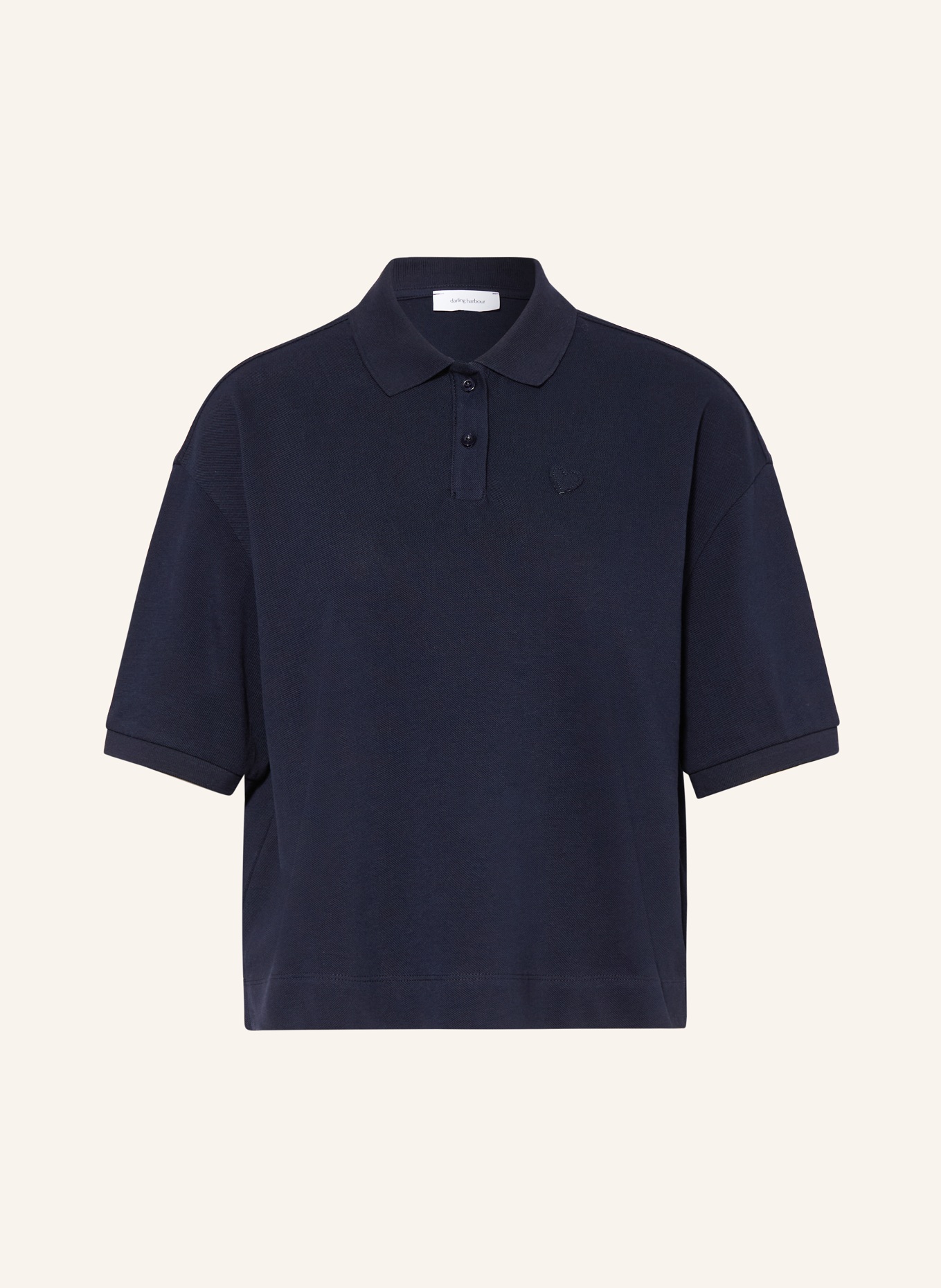 darling harbour Koszulka polo z pikowanym wzorem: NAVY