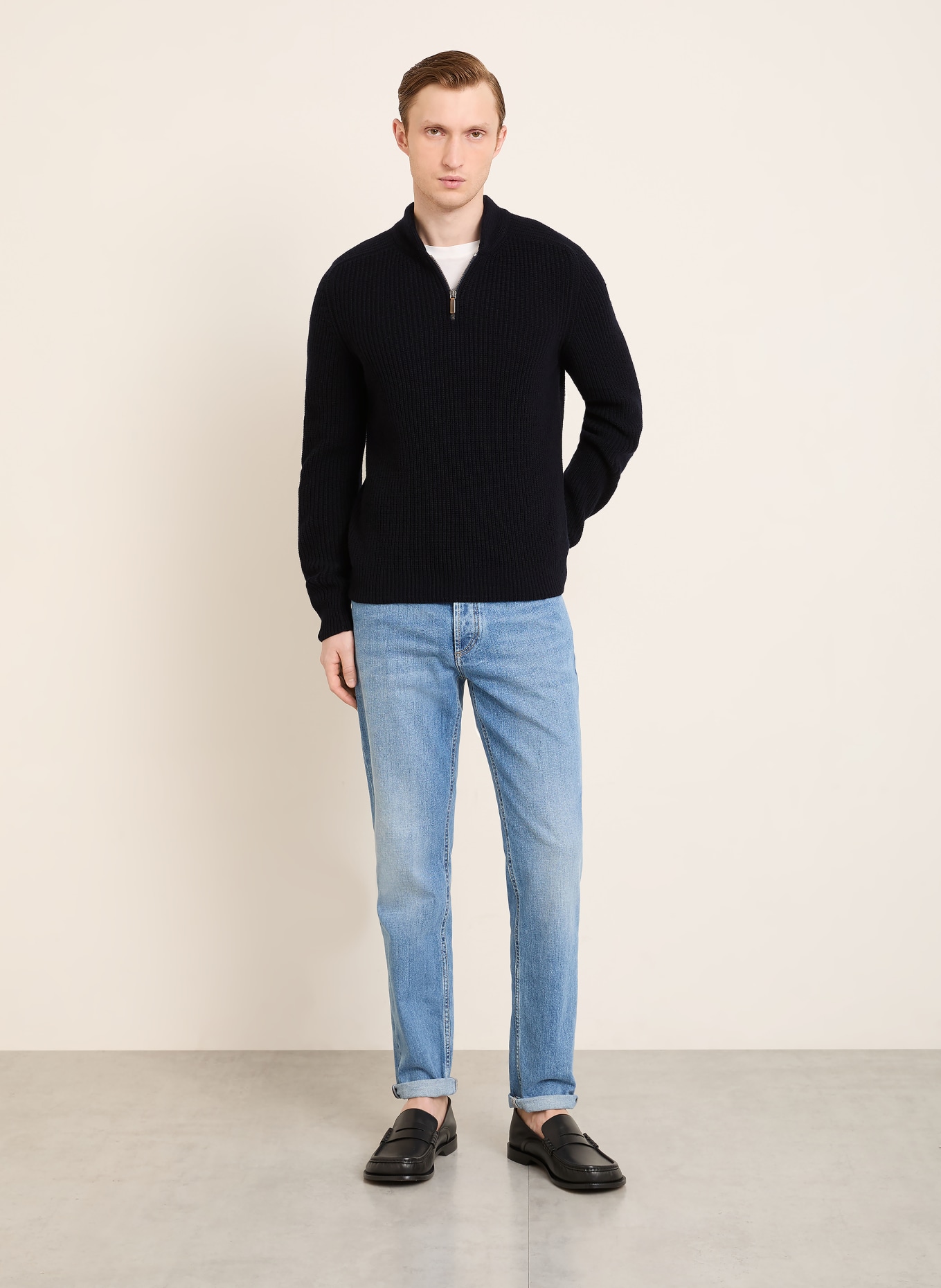 IRIS von ARNIM Cashmere-Troyer ALESTAN: DUNKELBLAU