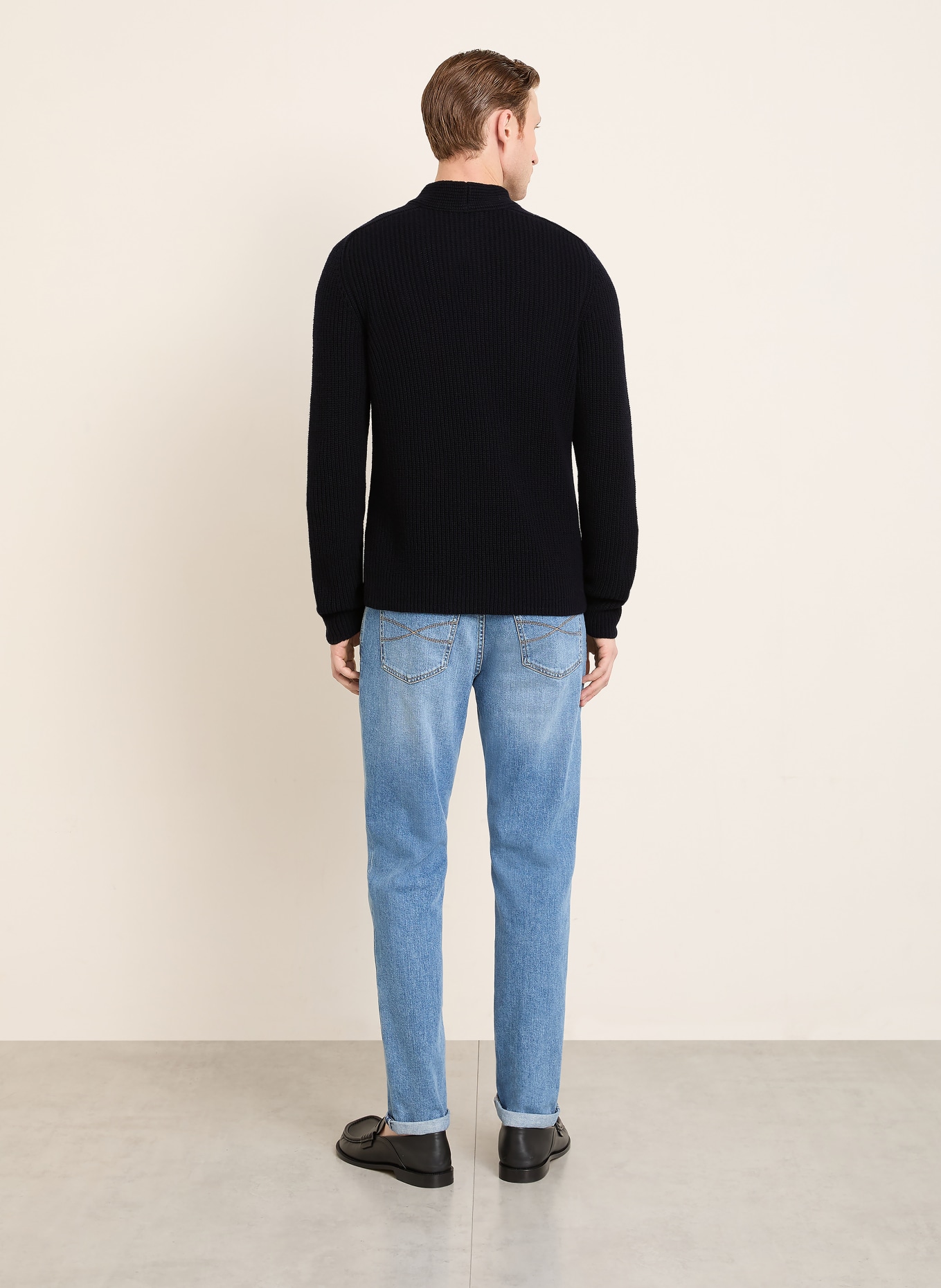 IRIS von ARNIM Cashmere-Troyer ALESTAN: DUNKELBLAU