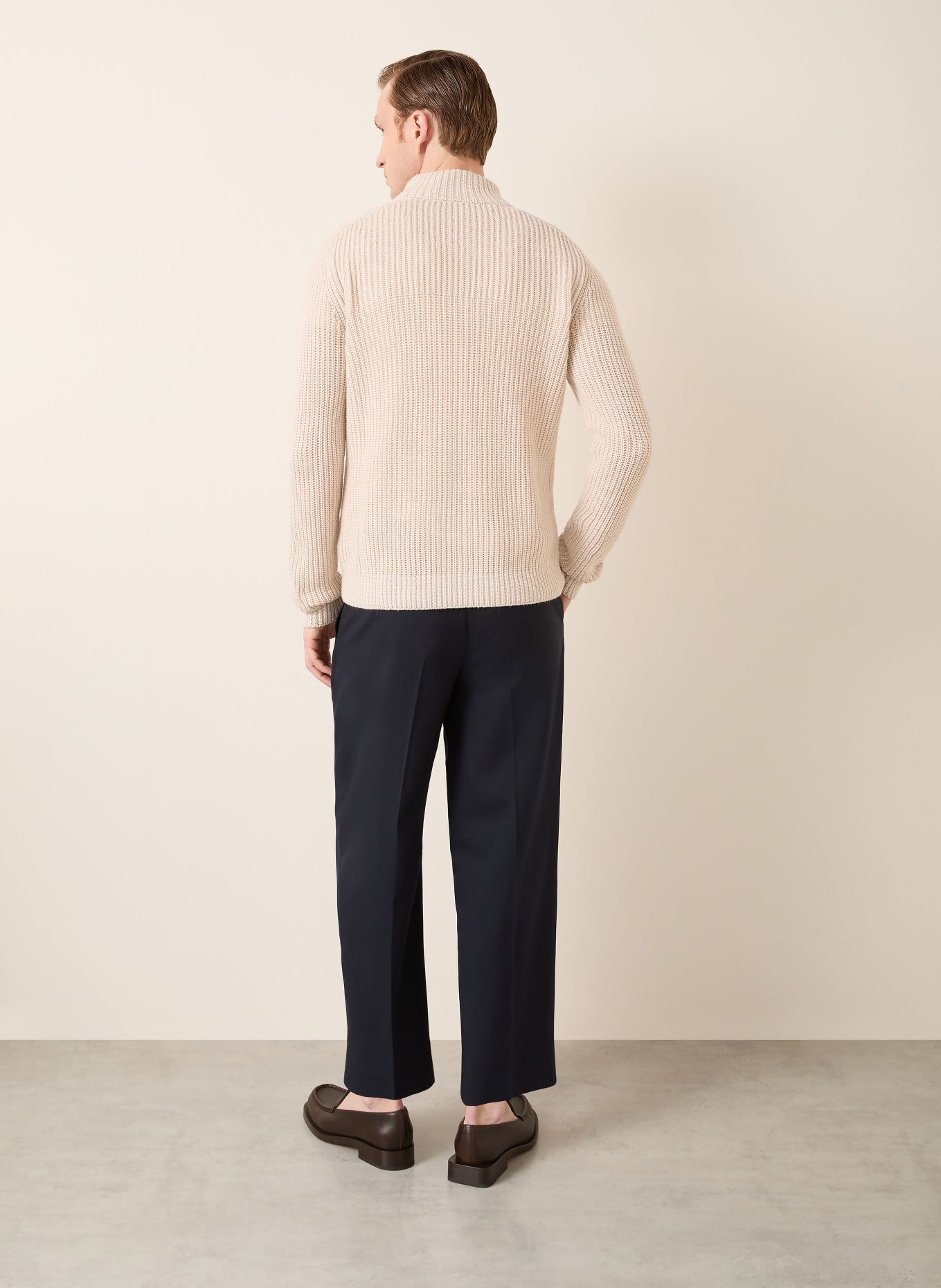 IRIS von ARNIM Svetr AVENOR z kašmíru: BÉŽOVÁ