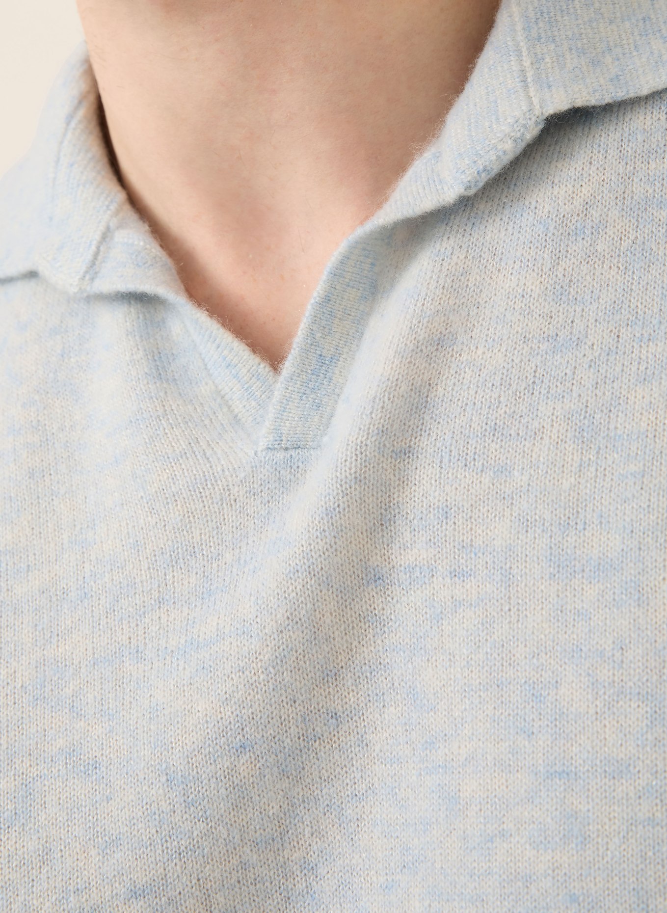 IRIS von ARNIM Strickshirt AMECA aus Cashmere: HELLBLAU