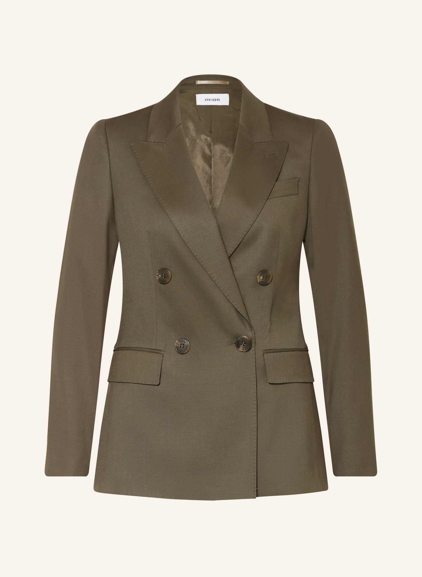 REISS SOLENE blazer: KHAKI