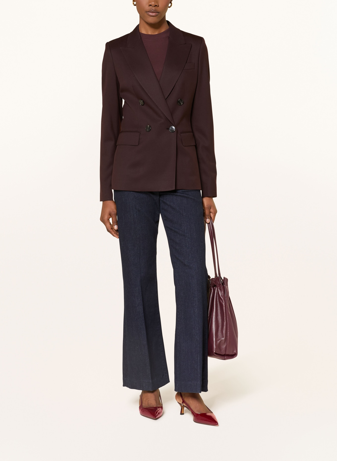 REISS Blazer SOLENE: DUNKELROT