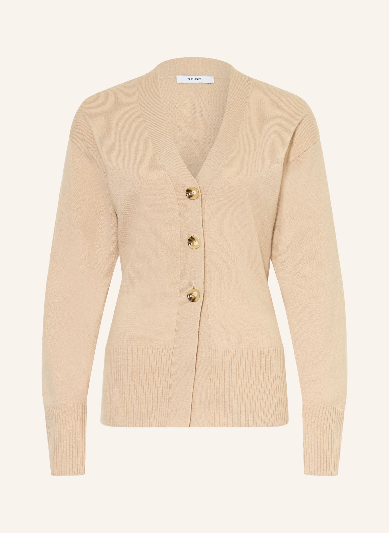 REISS Strickjacke TYLA: CAMEL