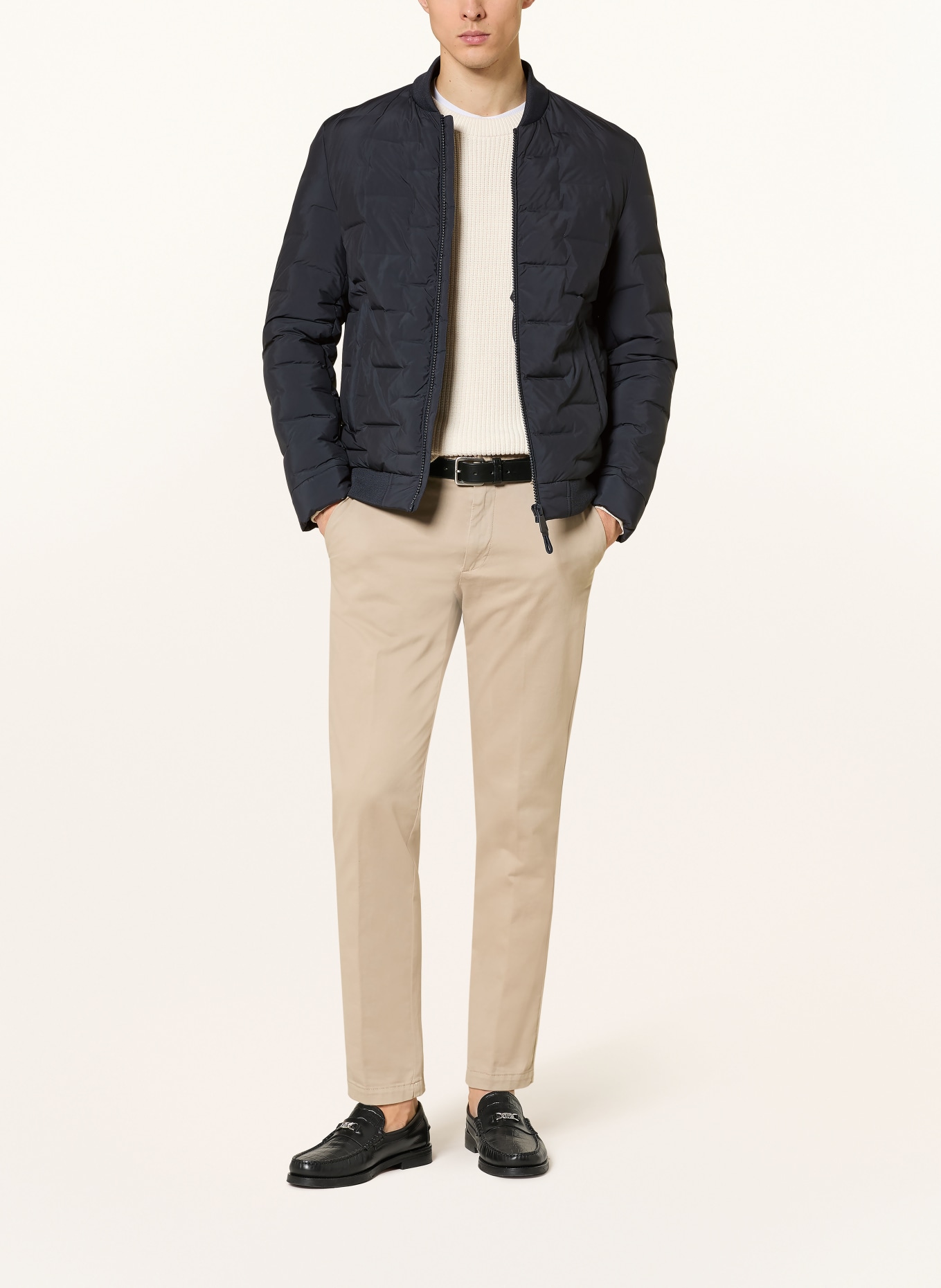 STRELLSON CLEARWATER FUSED quilted jacket: DARK BLUE