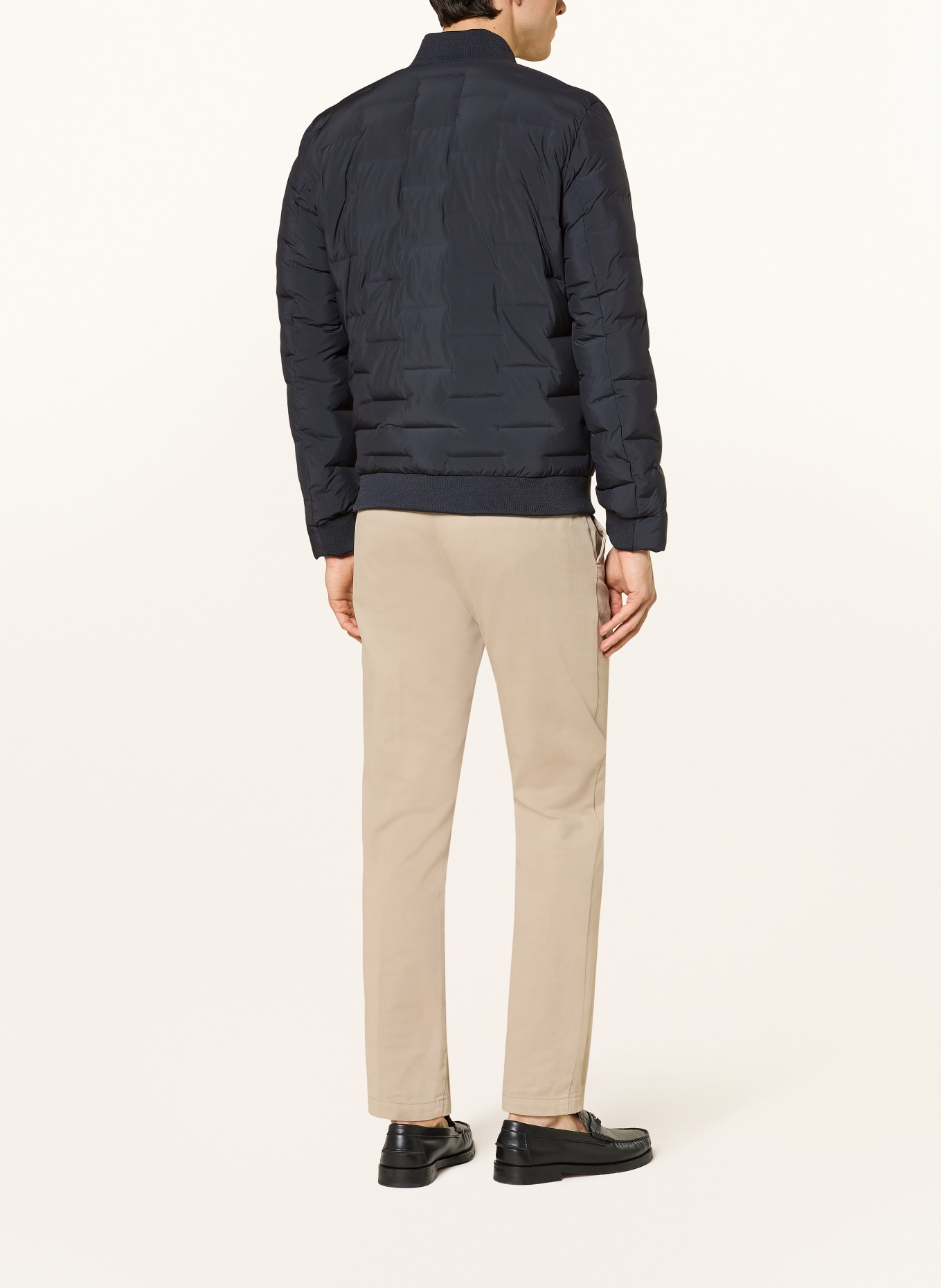 STRELLSON CLEARWATER FUSED quilted jacket: DARK BLUE