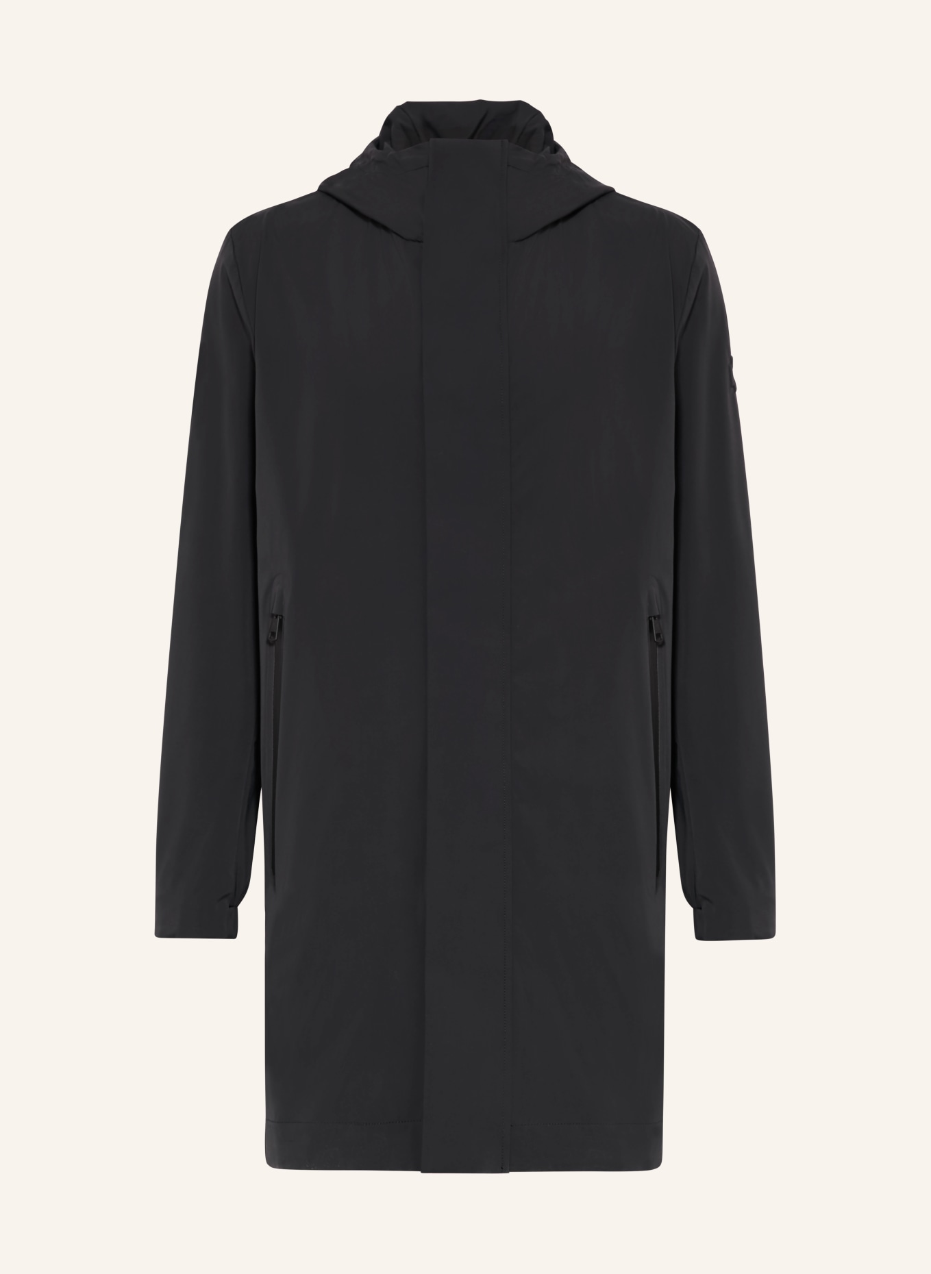 STRELLSON parka: ČERNÁ