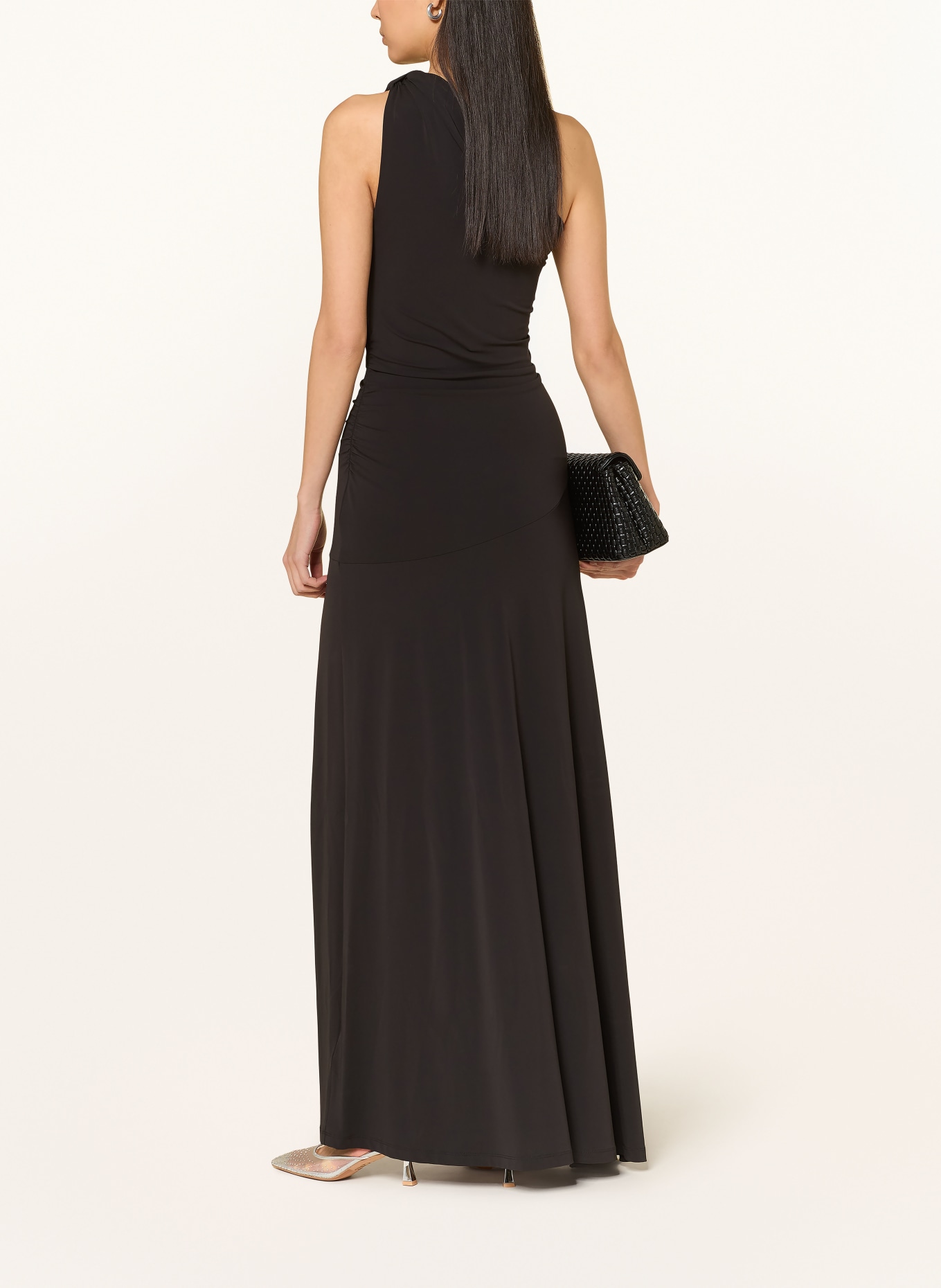 RIANI One-Shoulder-Kleid: SCHWARZ