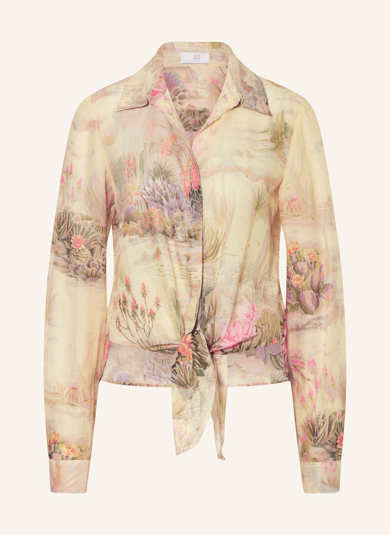 RIANI chemise: JAUNE CLAIR / ORANGE / VERT