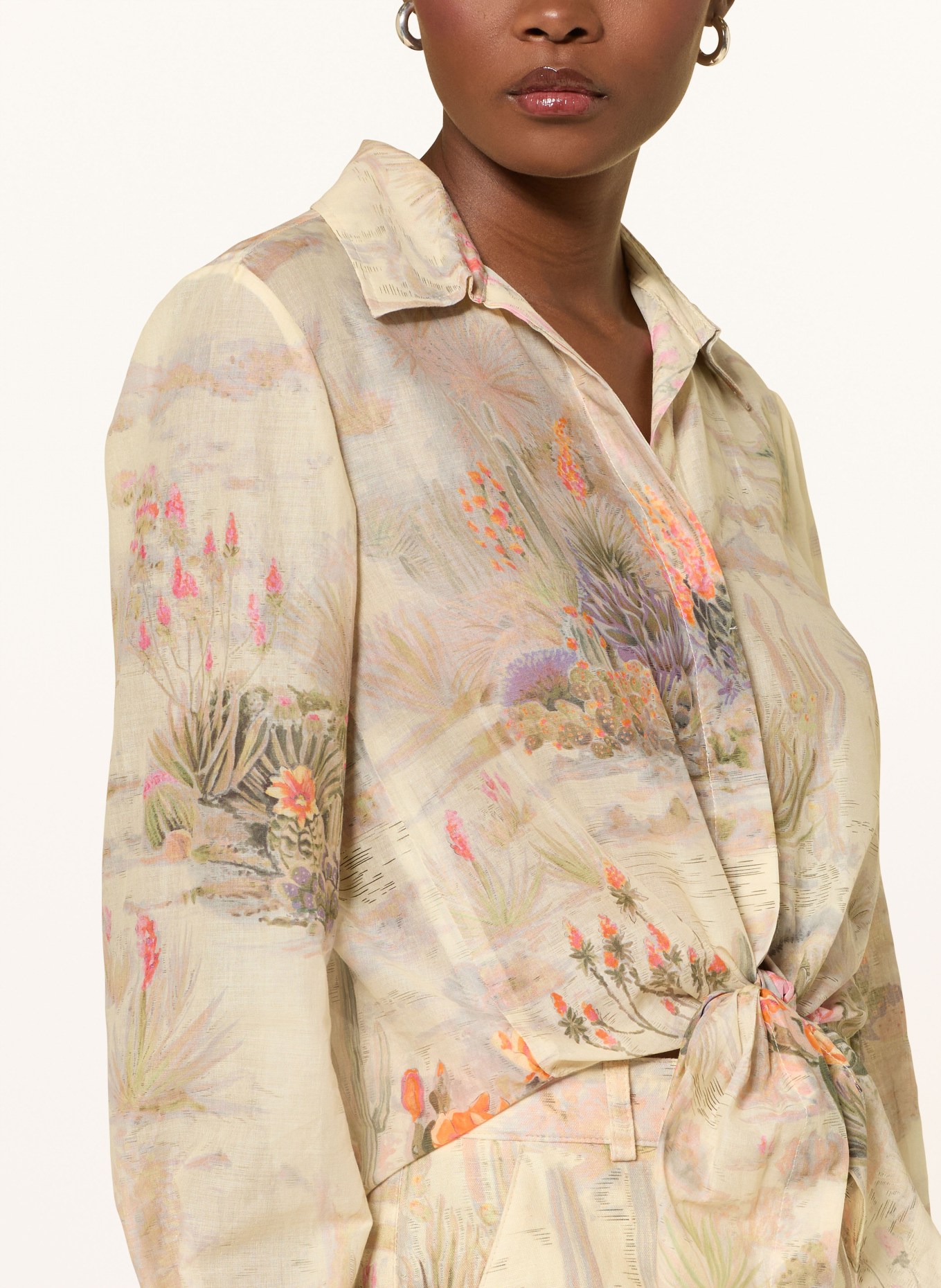 RIANI chemise: JAUNE CLAIR / ORANGE / VERT