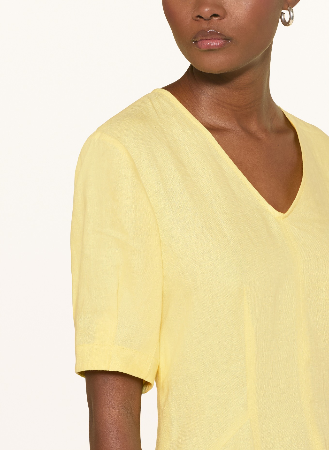 RIANI Leinenkleid: GELB