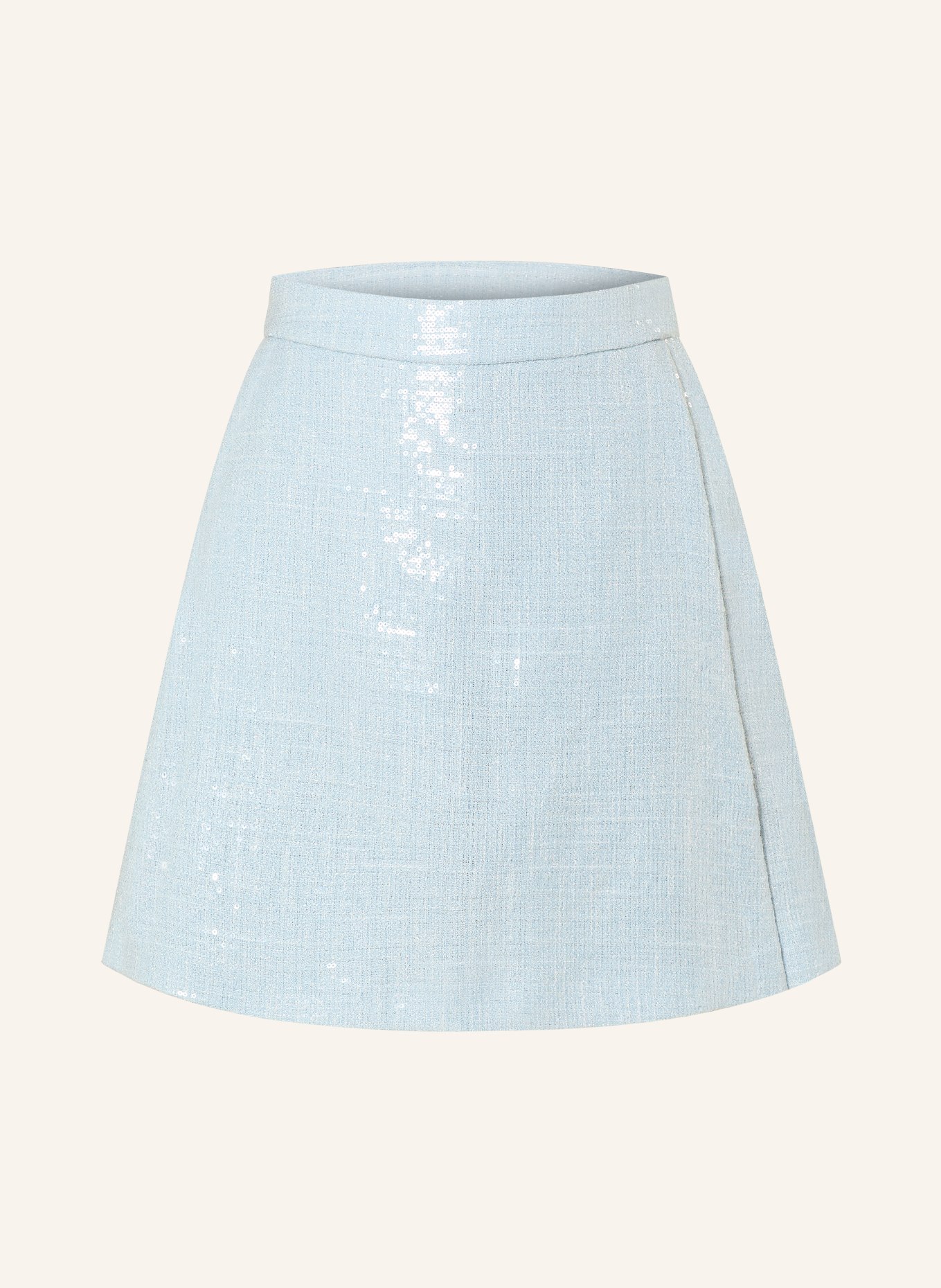 RIANI Rock mit Pailletten: HELLBLAU