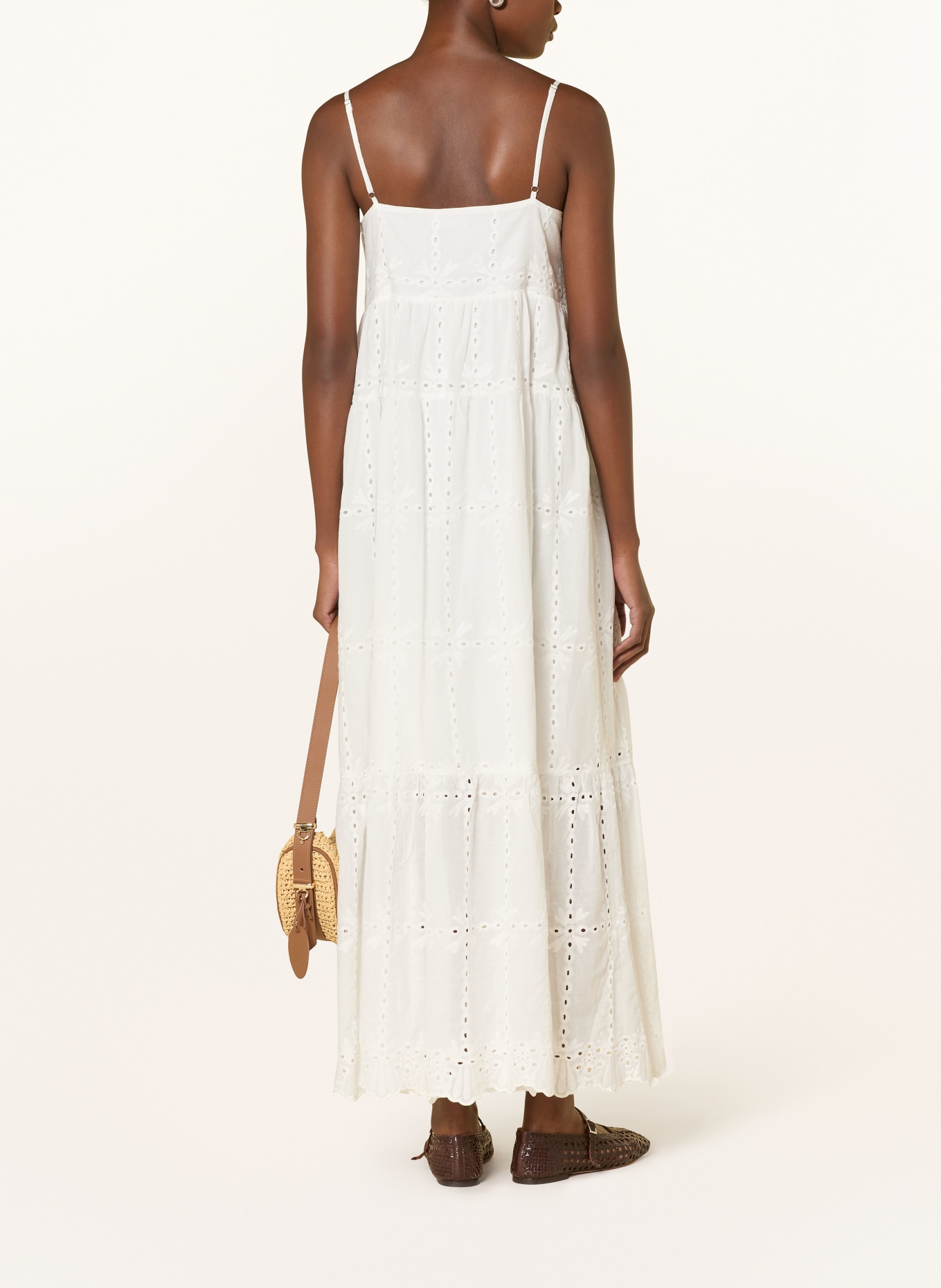 RIANI Sukienka z ażurową koronką: BIAŁY