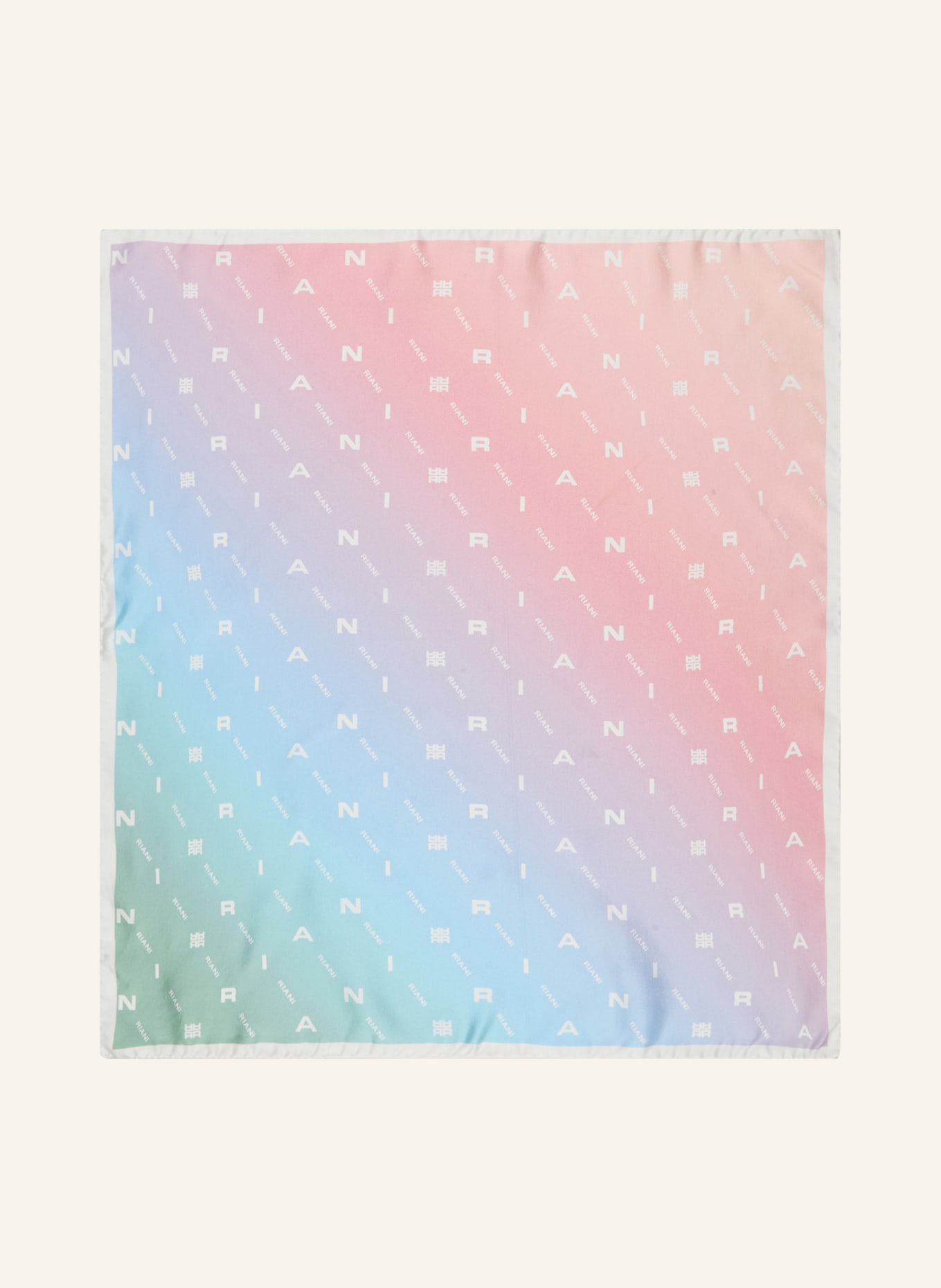 RIANI Seidentuch: ROSA / HELLBLAU / WEISS