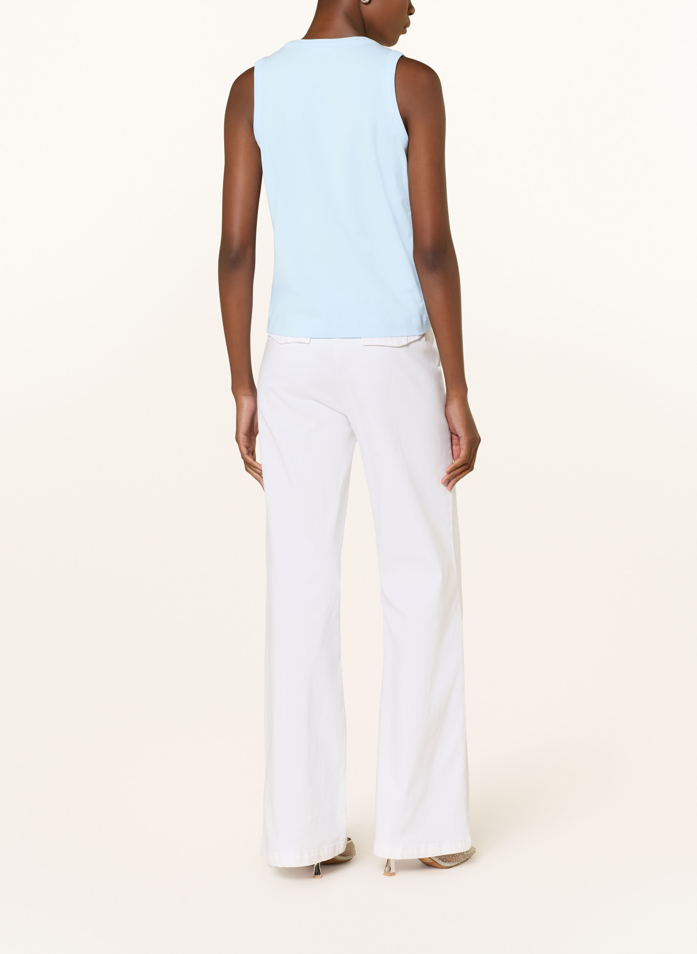 RIANI Sequin top: LIGHT BLUE