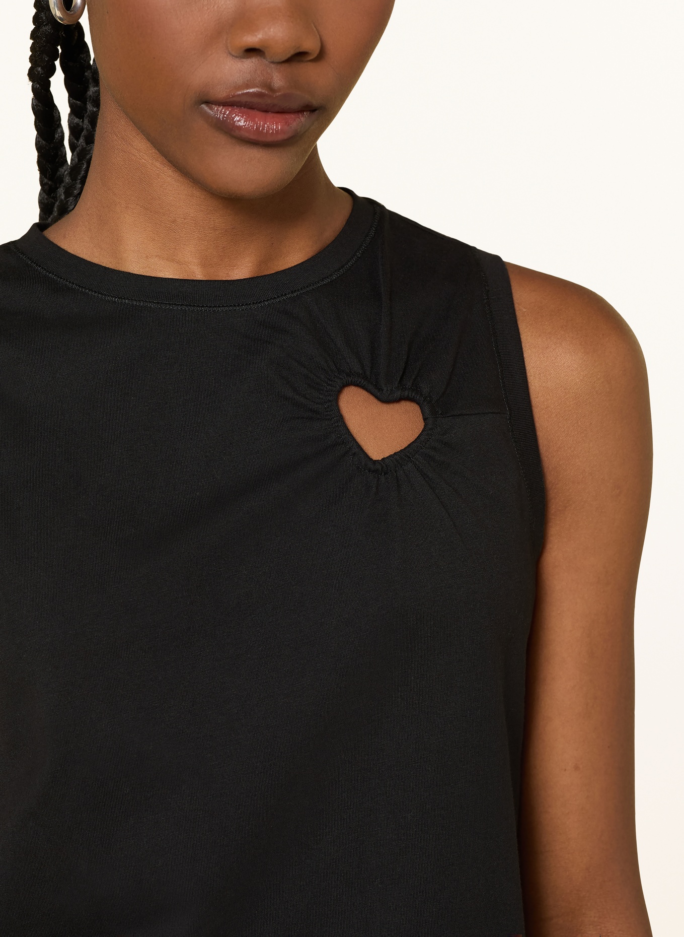 RIANI Top mit Cut-out: SCHWARZ