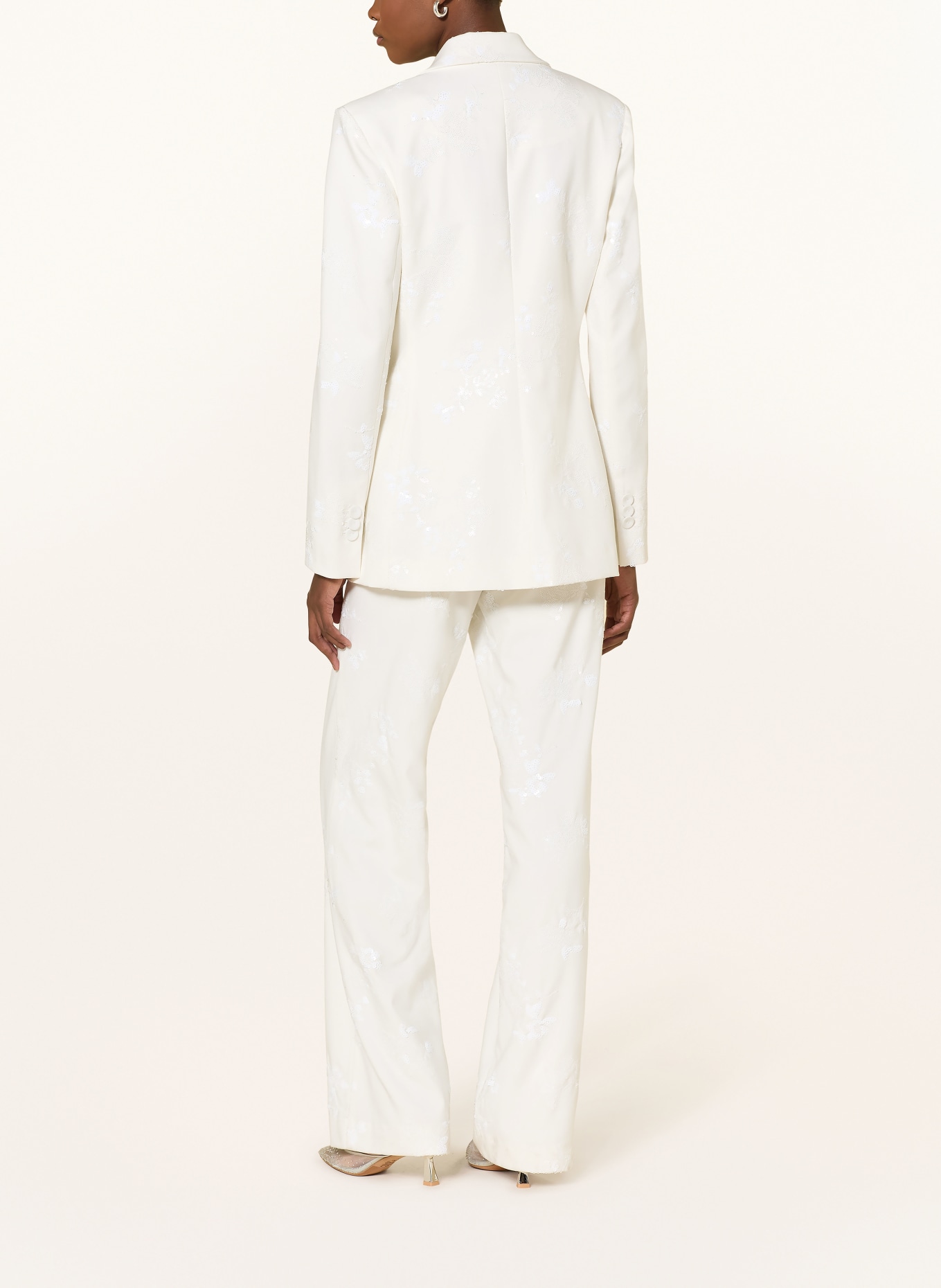 RIANI Marlenehose mit Pailletten: ECRU