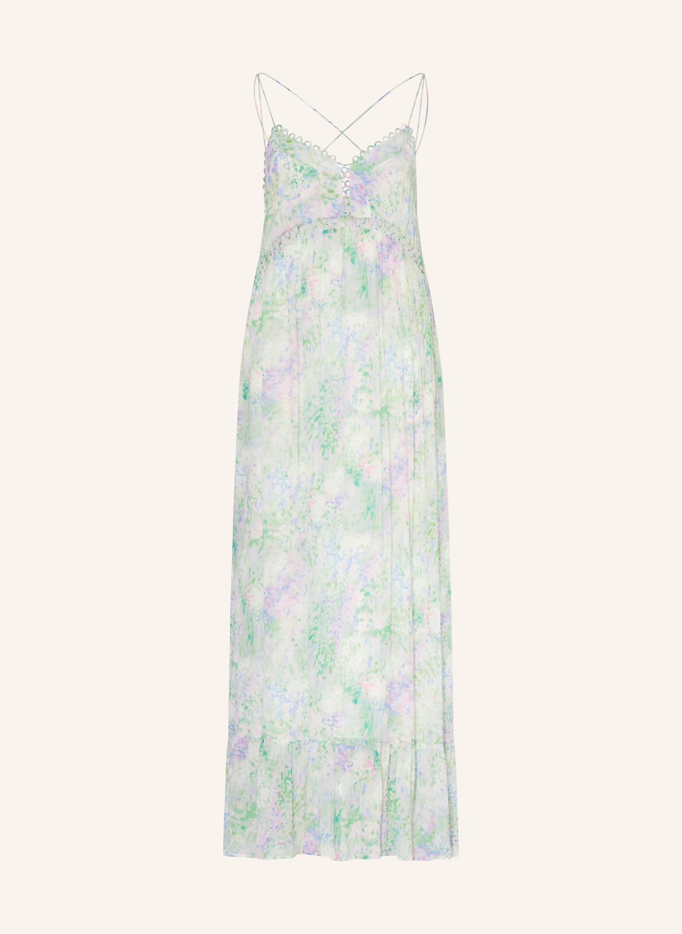 RIANI robe: VERT / LILAS / BLEU