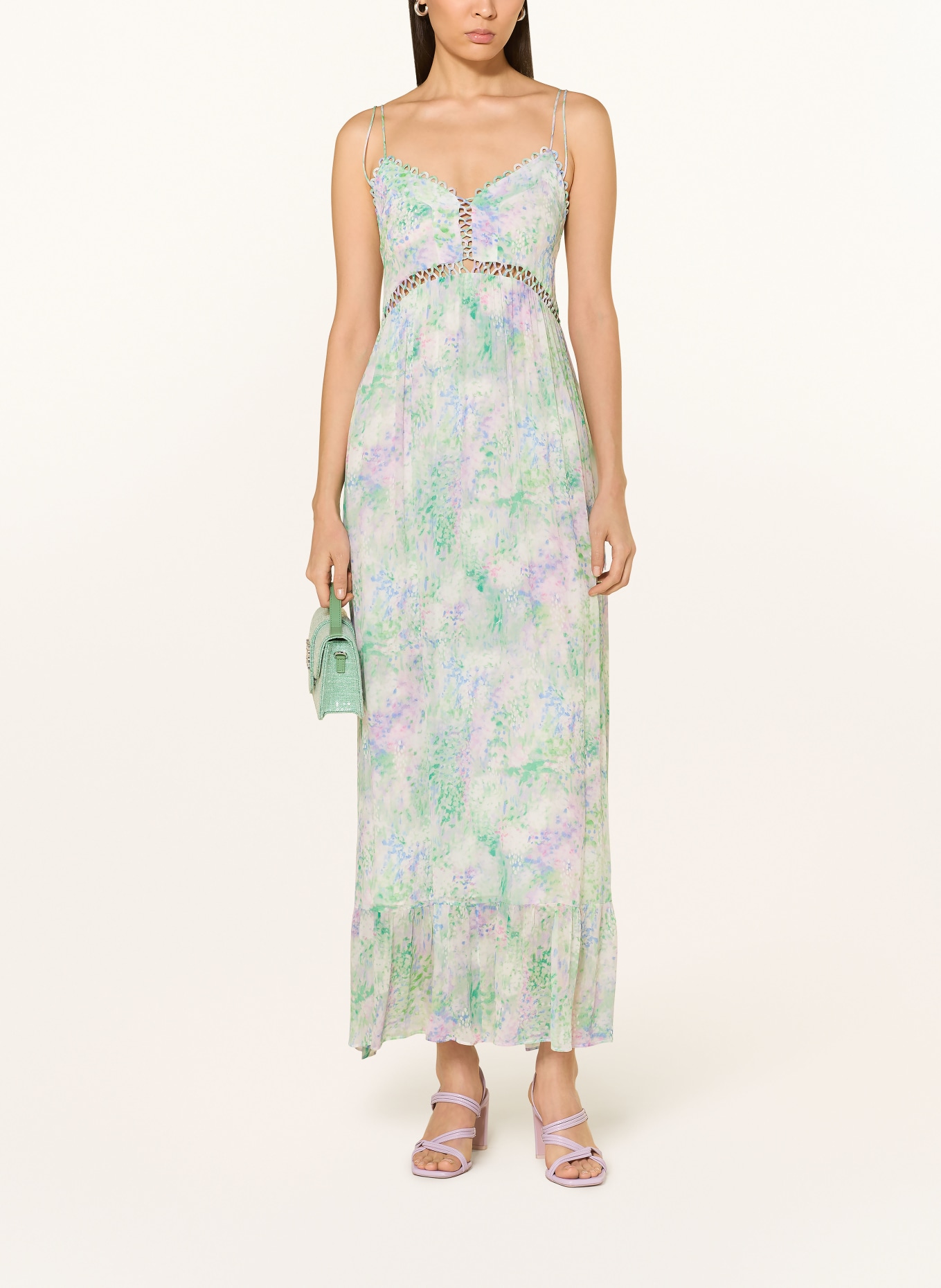 RIANI robe: VERT / LILAS / BLEU