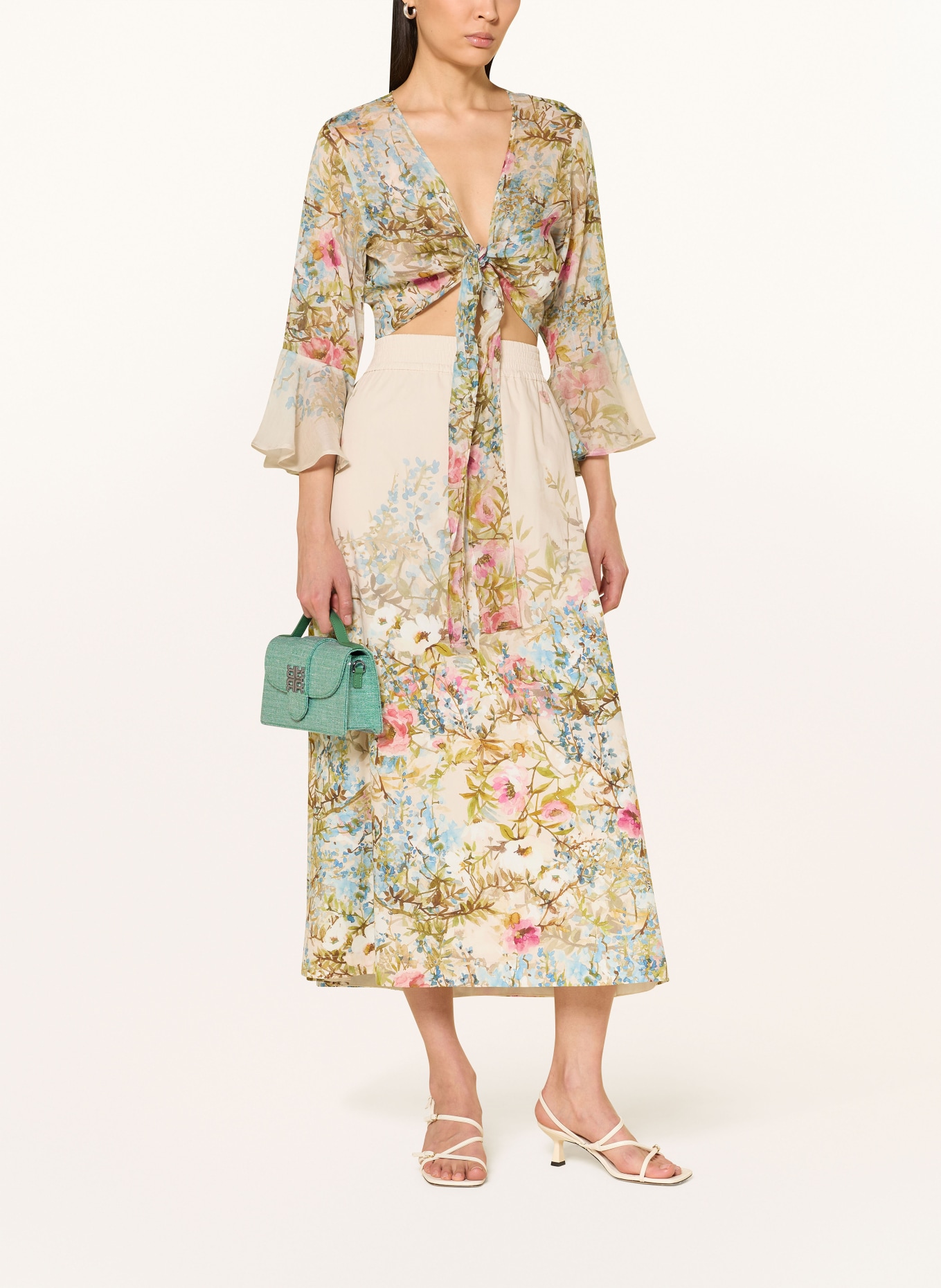 RIANI Schoudertas met pailletten: LICHTGROEN