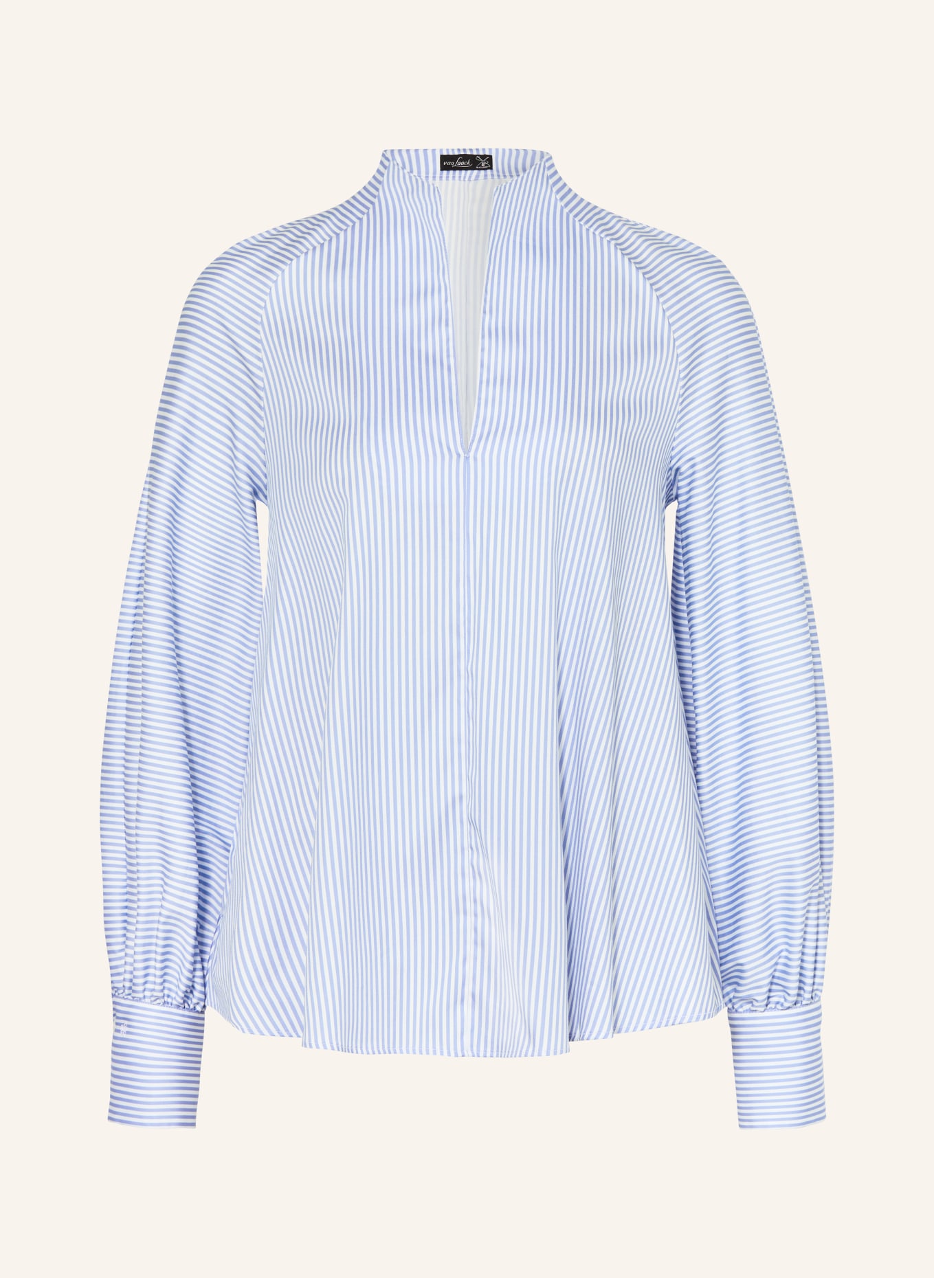 van Laack Blusenshirt VL-ANANI-SGSV: BLAU / WEISS