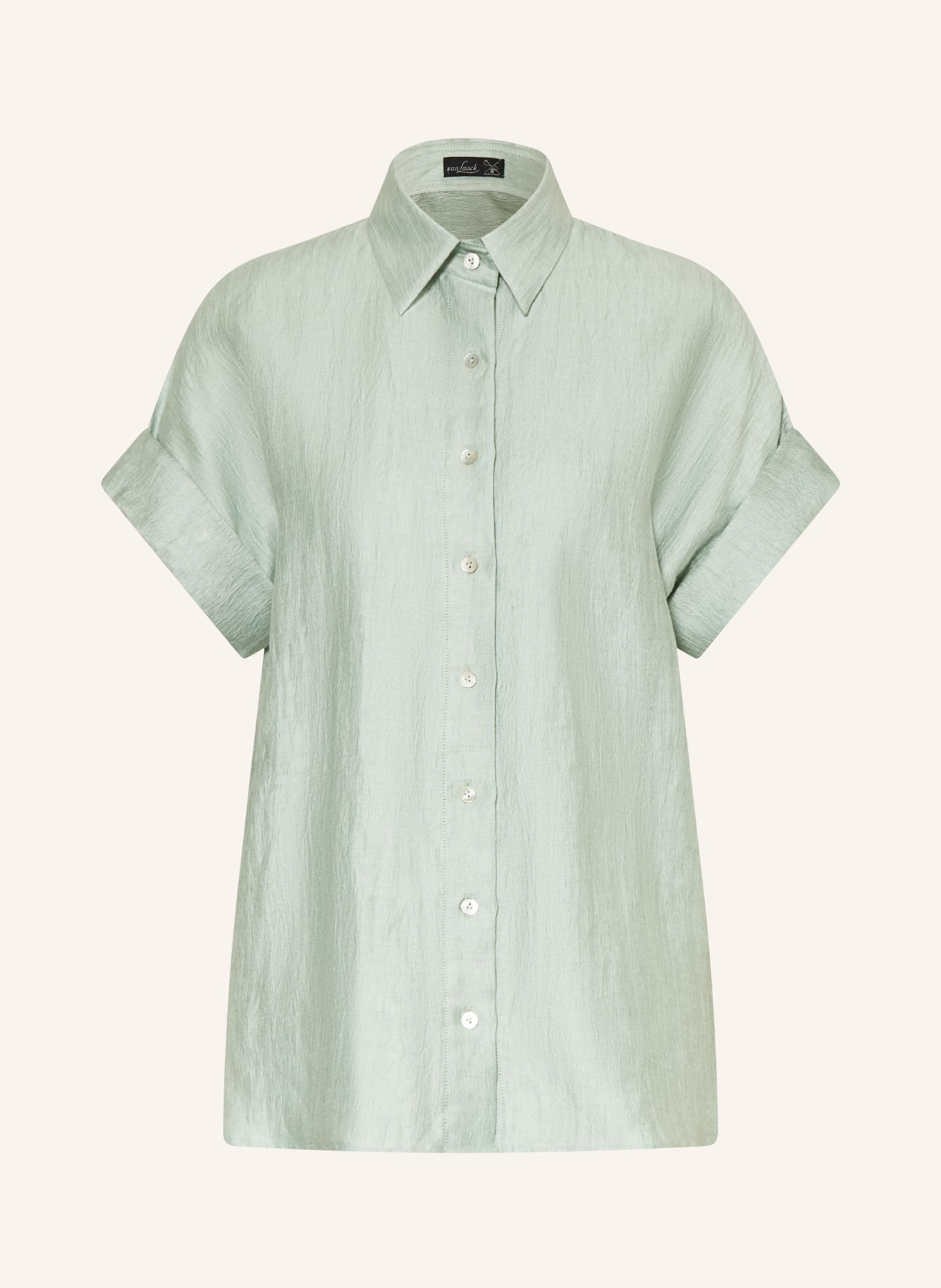 van Laack Hemdbluse VL-PORCIA-KN aus Leinen: MINT