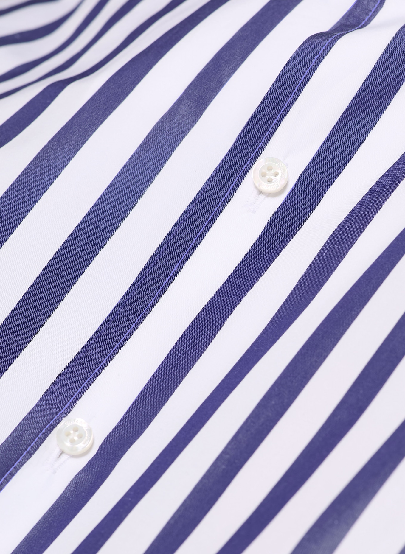 RALPH LAUREN Collection Hemdbluse: WEISS / DUNKELBLAU