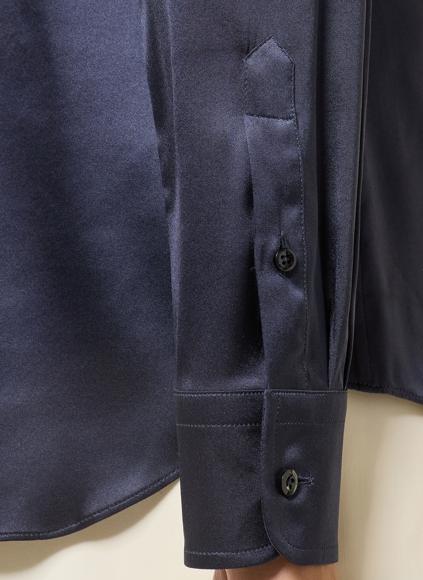 RALPH LAUREN Collection CAMERON silk shirt blouse: DARK BLUE