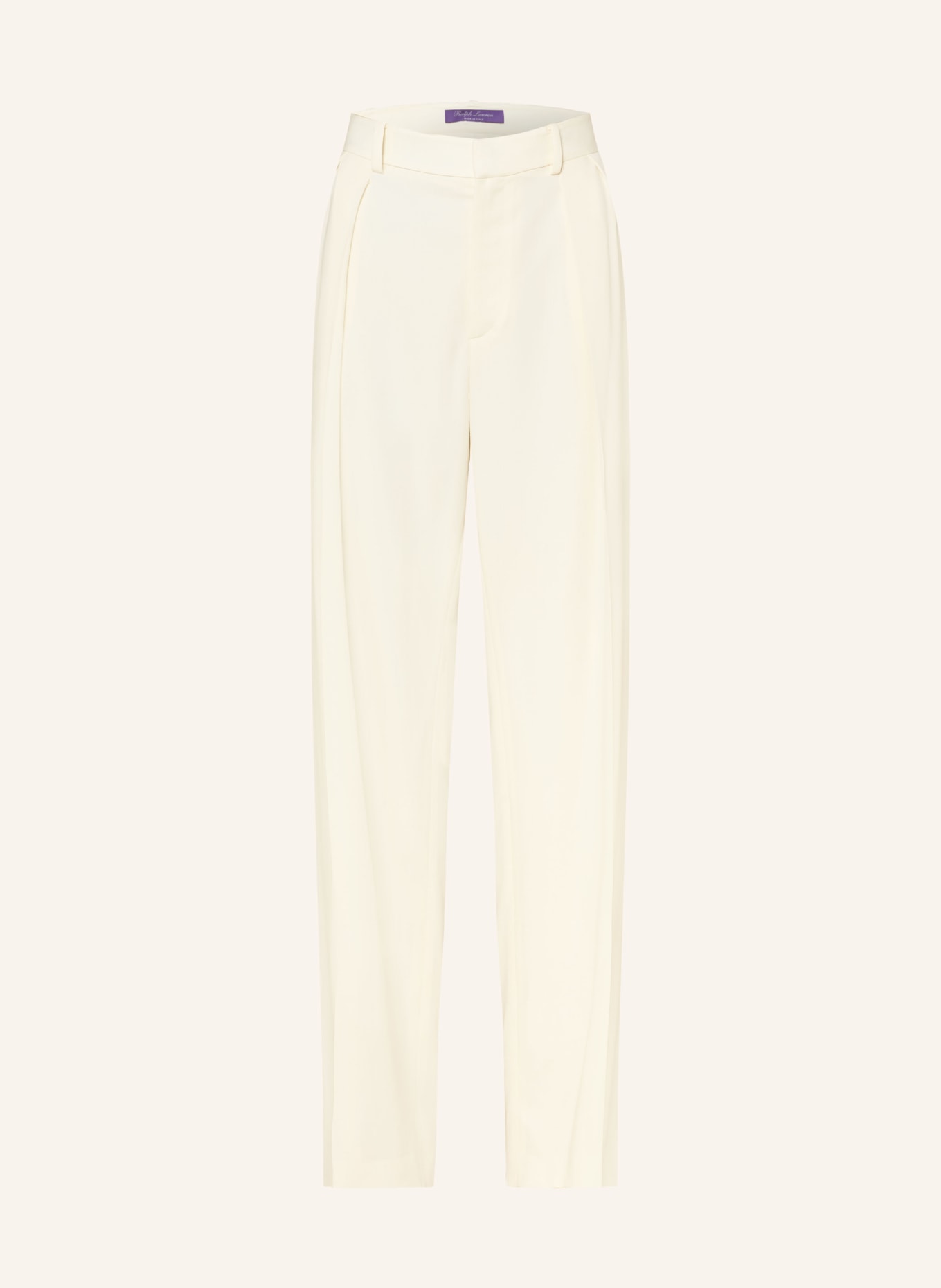 RALPH LAUREN Collection JODY wide-leg pants: CREAM