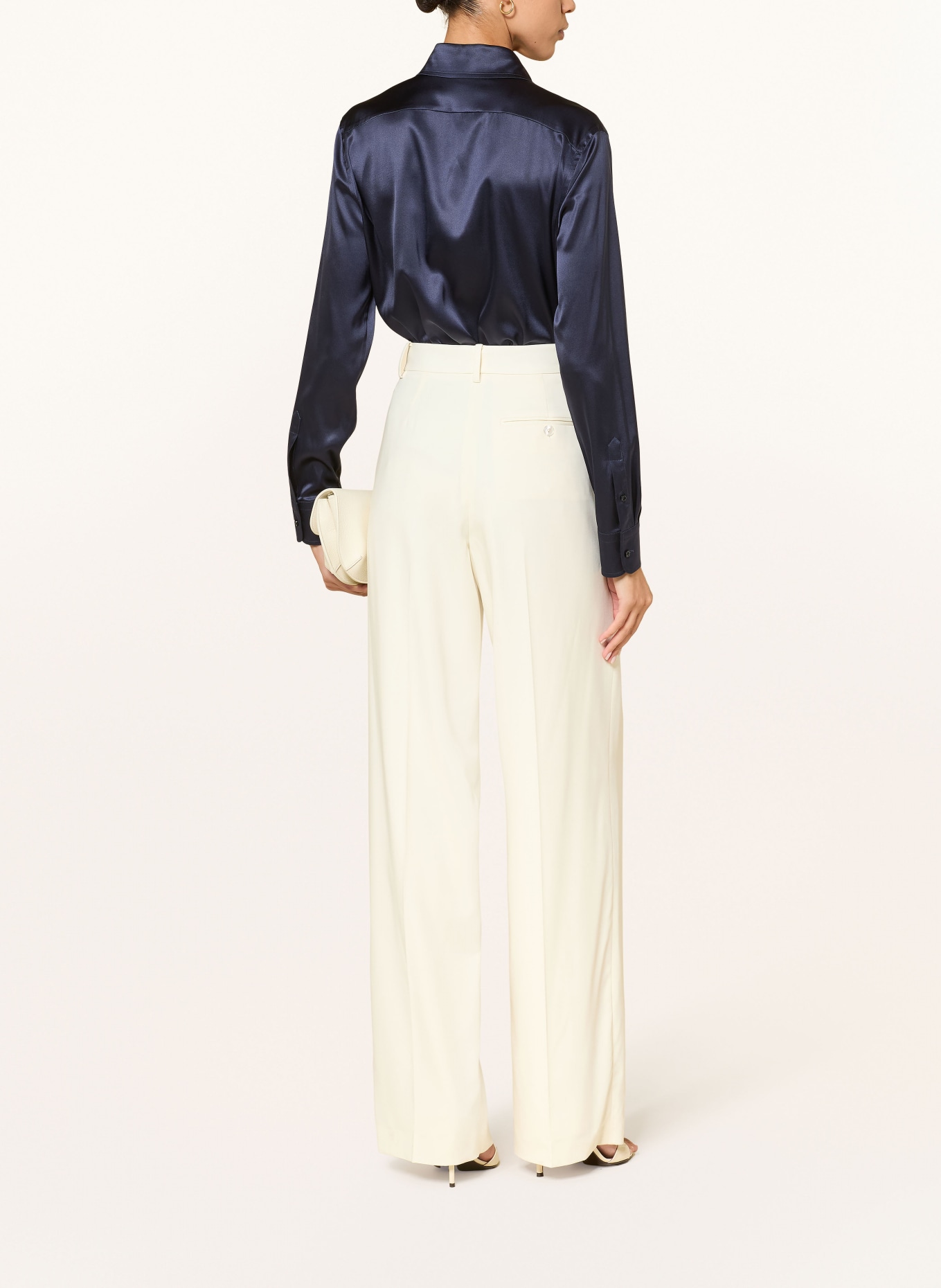 RALPH LAUREN Collection JODY wide-leg pants: CREAM