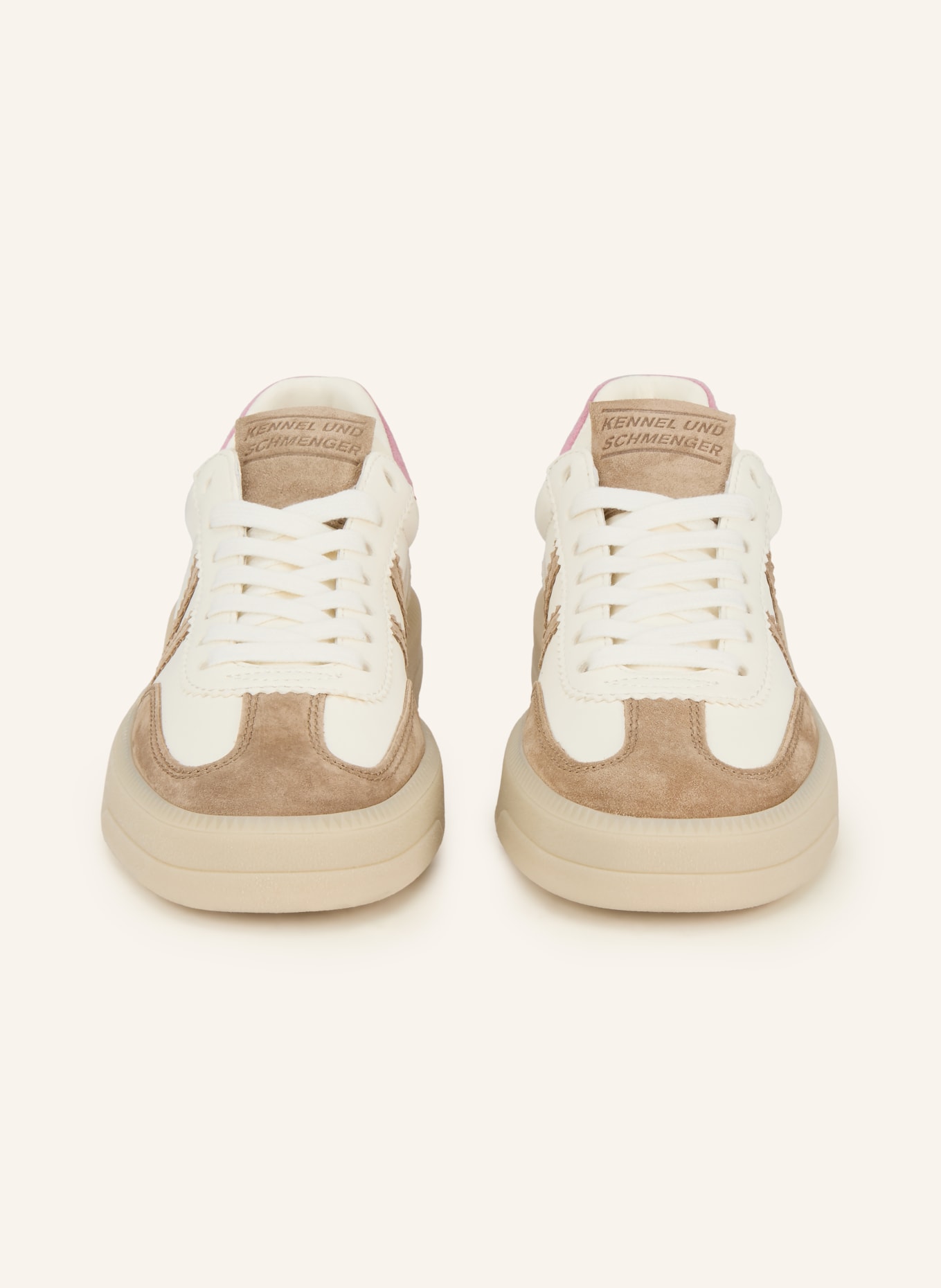 KENNEL & SCHMENGER Sneaker BOX: CREAM / BROWN / PINK