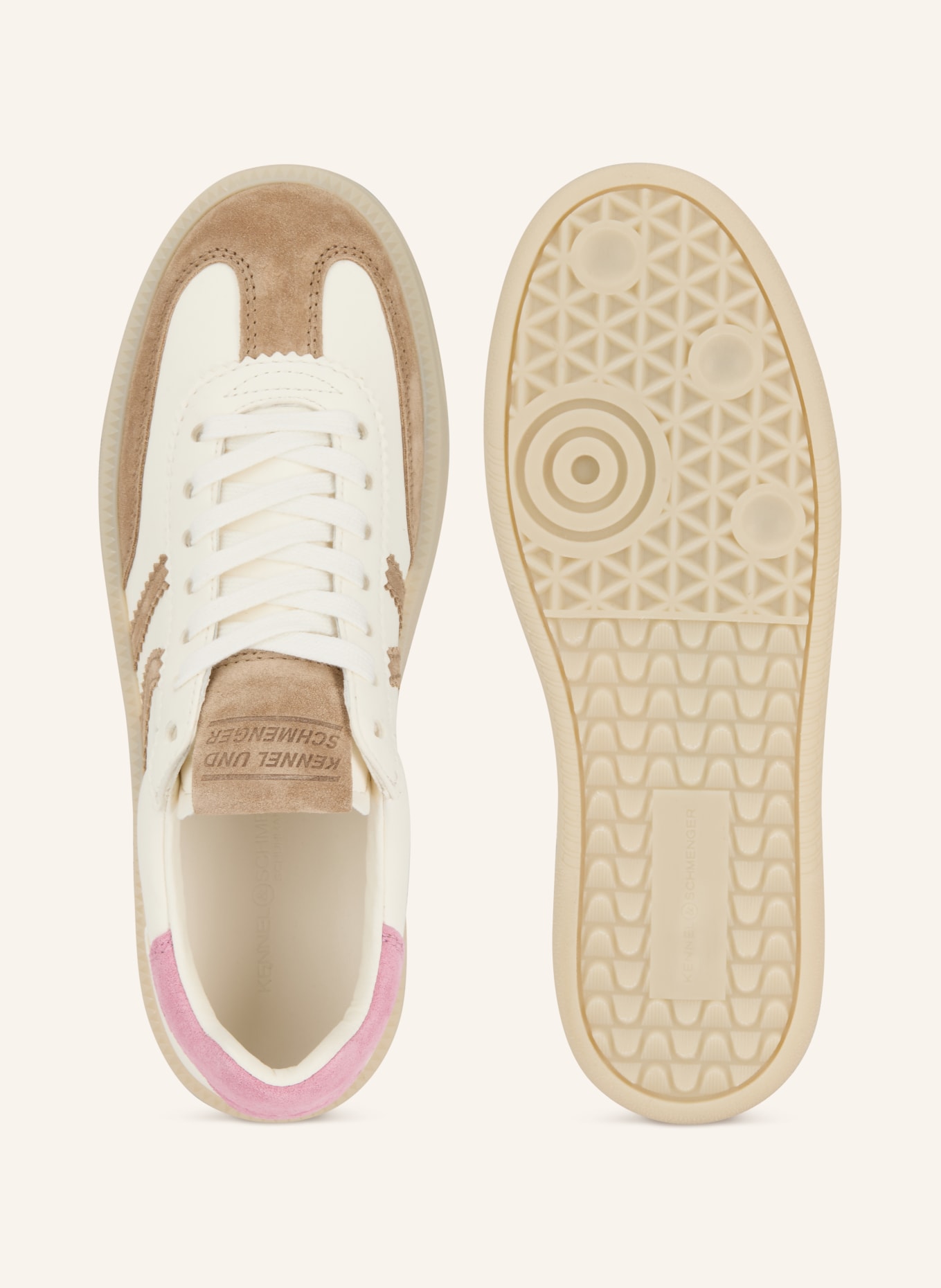KENNEL & SCHMENGER Sneaker BOX: CREAM / BROWN / PINK